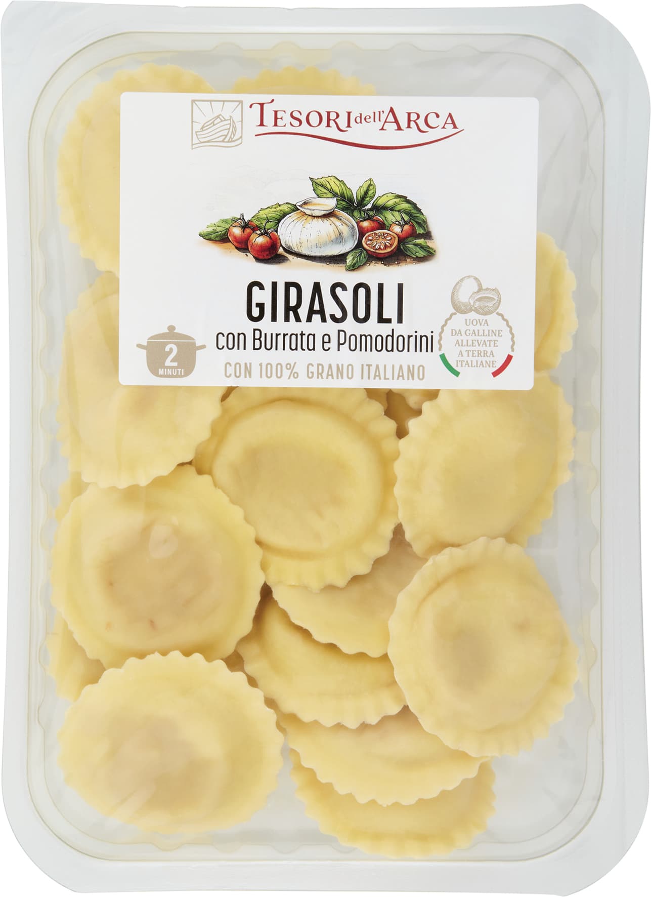 TESORI DELL'ARCA Girasoli con Burrata e Pomodorini 250 g – immagine 1