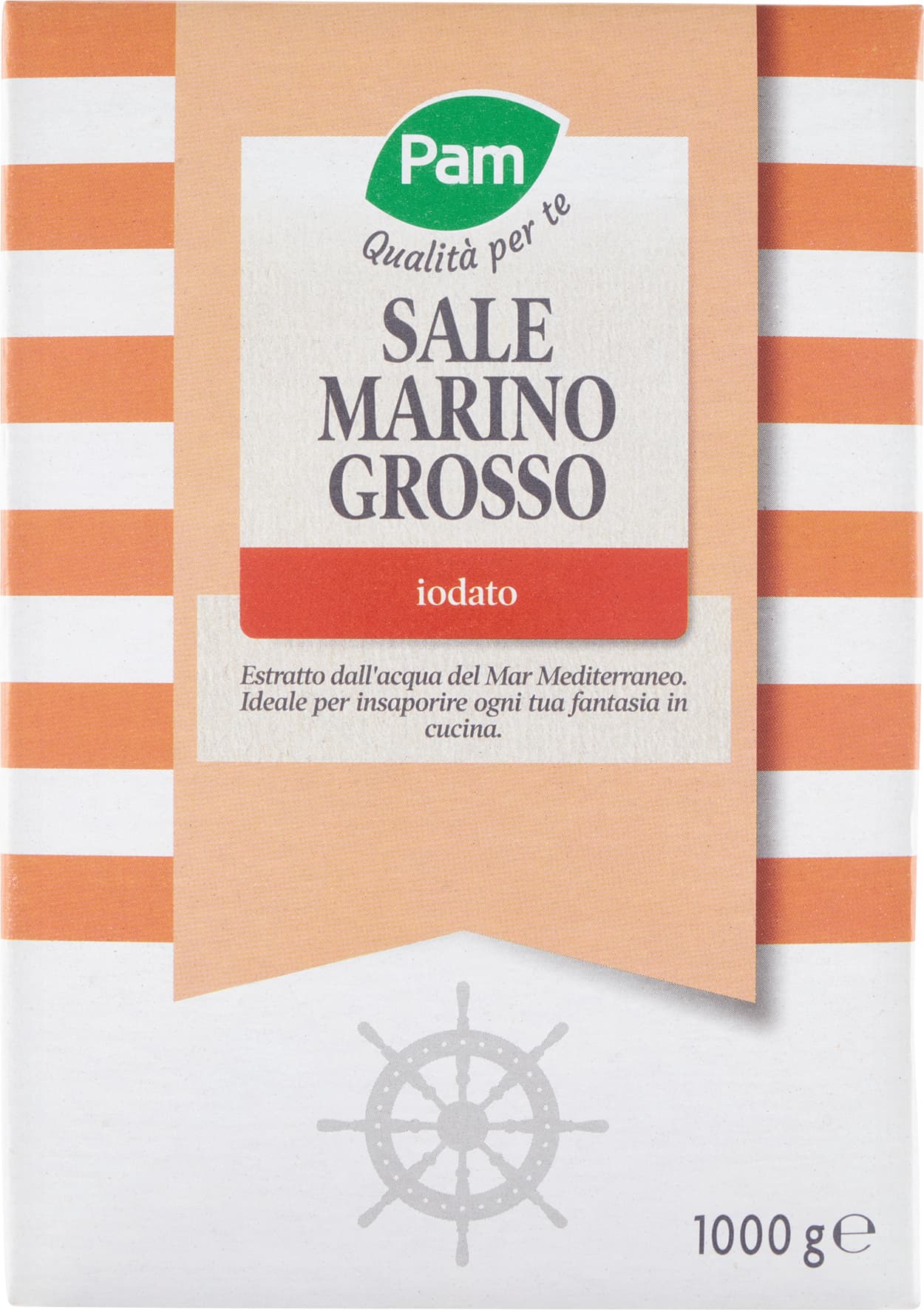 PAM Qualità per te Sale Marino Grosso iodato 1000g – immagine 1