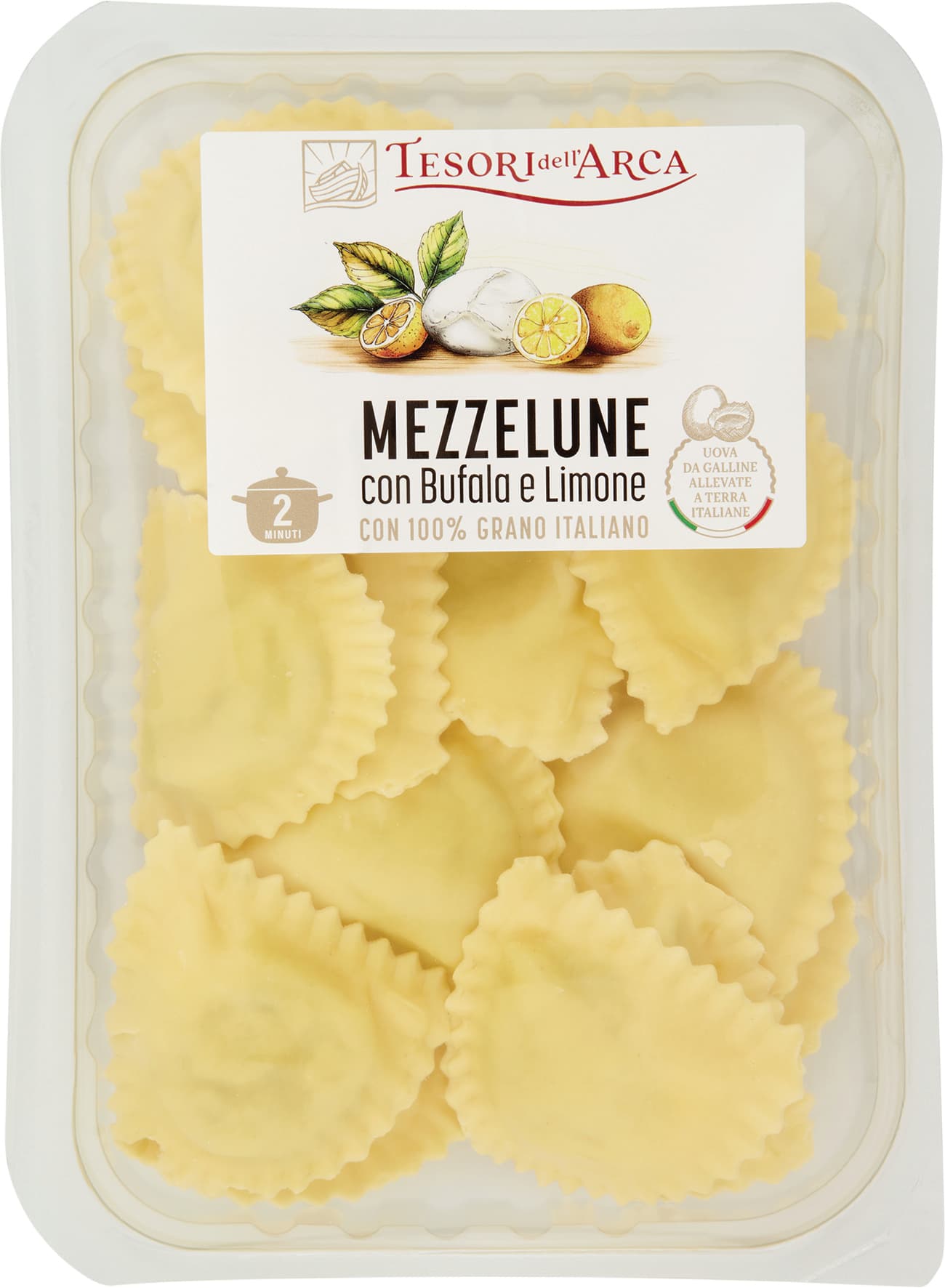 TESORI DELL'ARCA Mezzelune con Bufala e Limone 250 g – immagine 1
