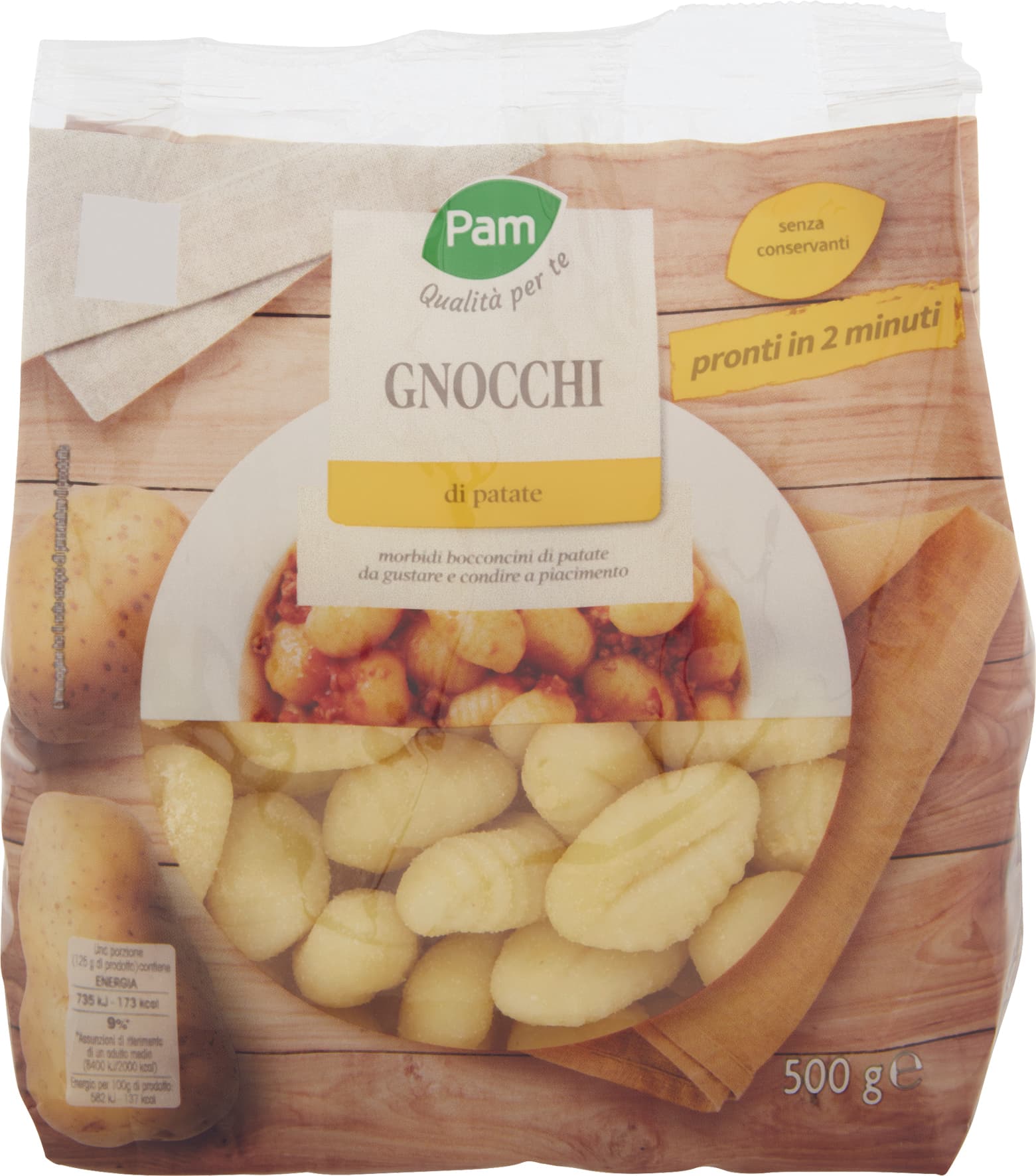 PAM Qualità per te Gnocchi di patate 500 g – immagine 1