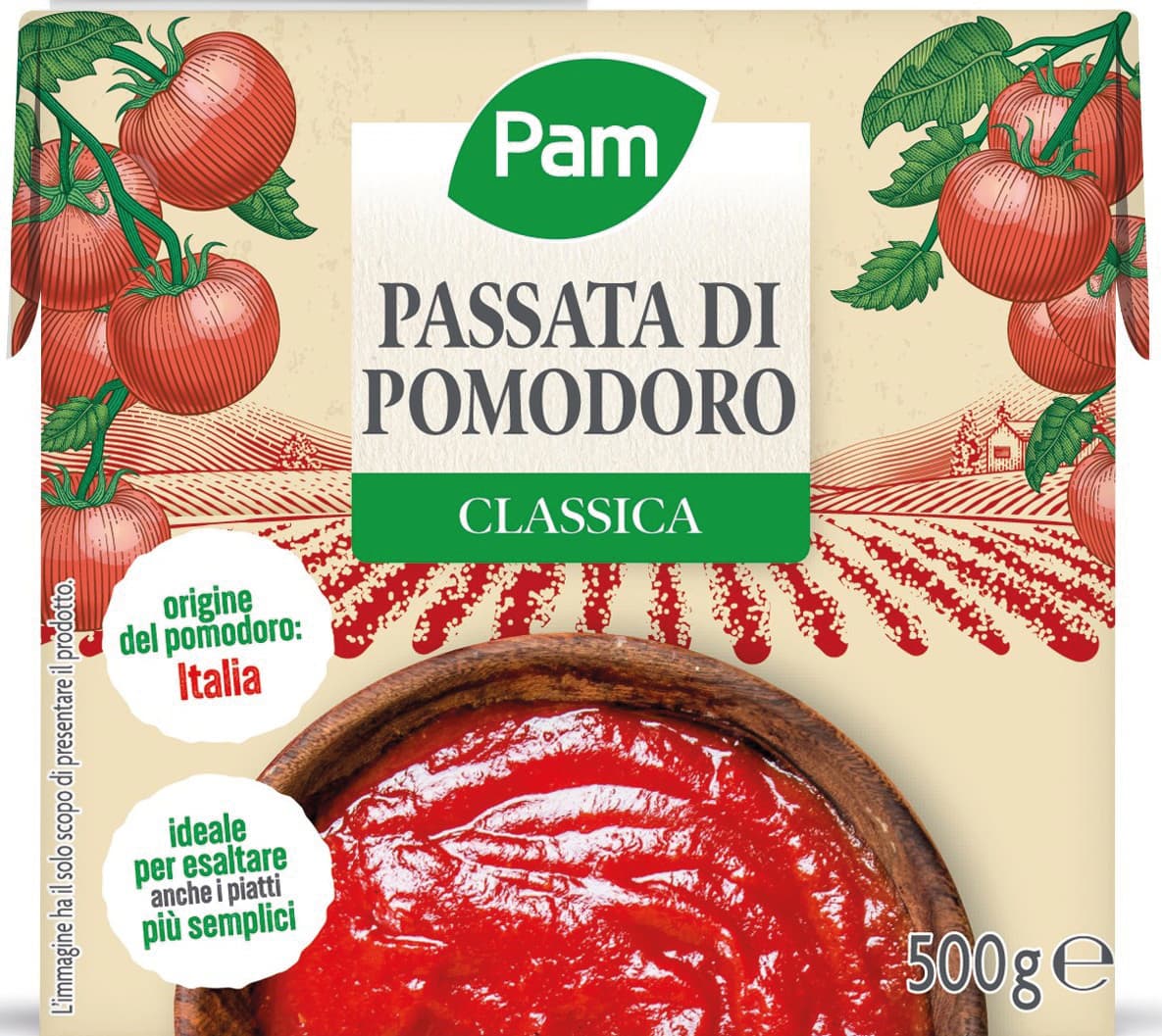 Passata di pomodoro in brick 500 gr – immagine 1