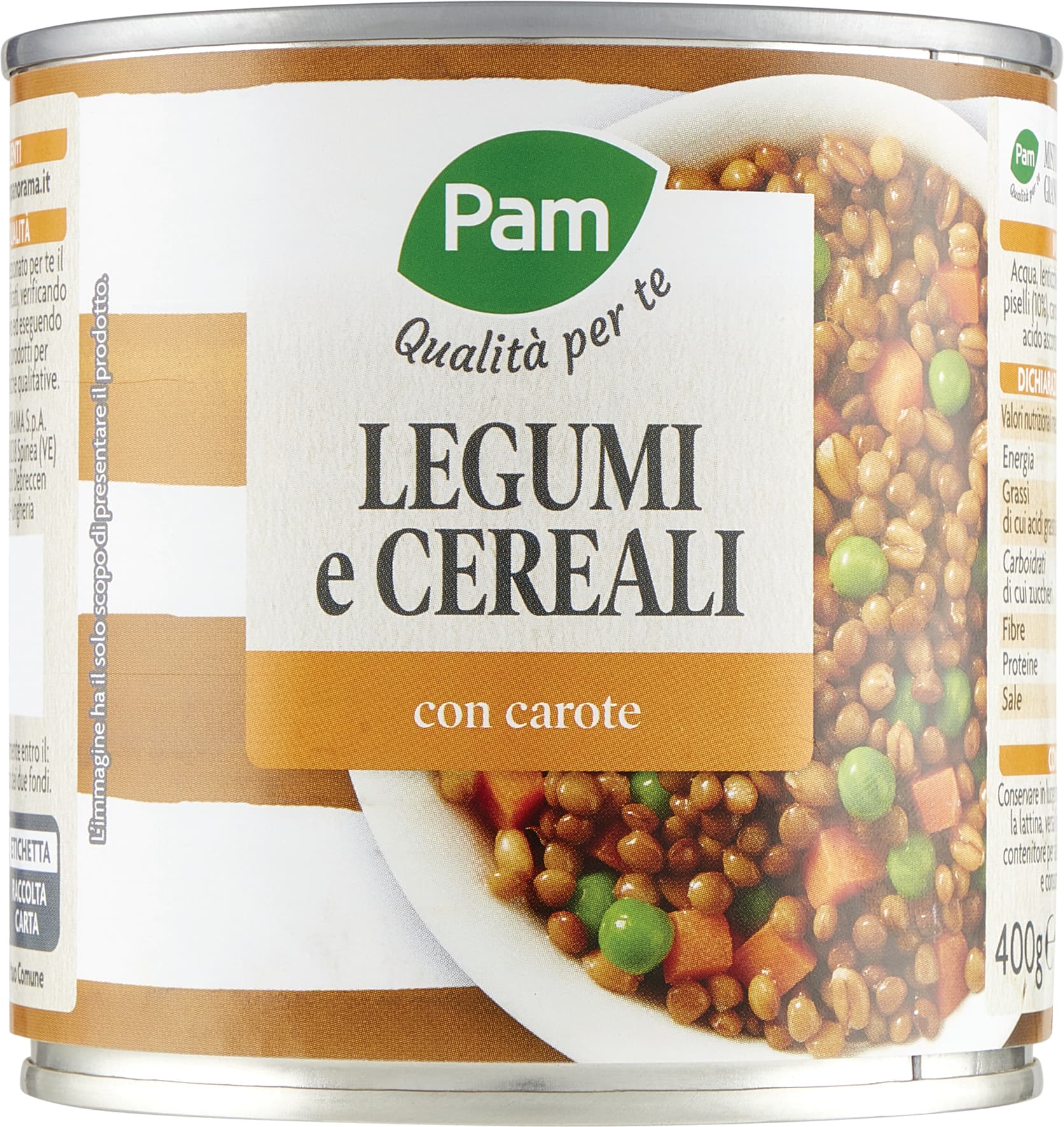 PAM Qualità per te Legumi e Cereali con carote 400 g – immagine 1