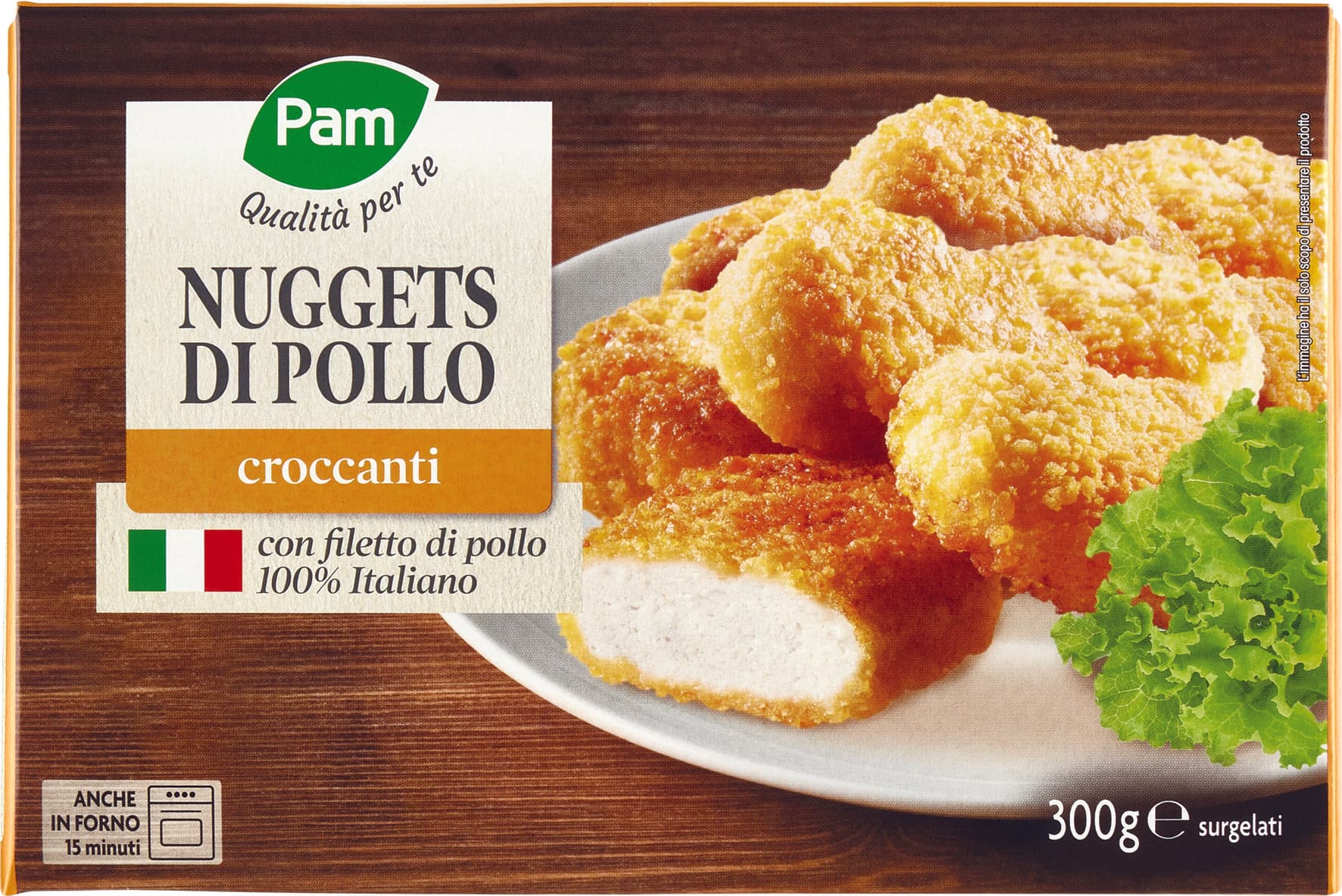 PAM Qualità per te Nuggets di Pollo croccanti surgelati 300 g – immagine 1