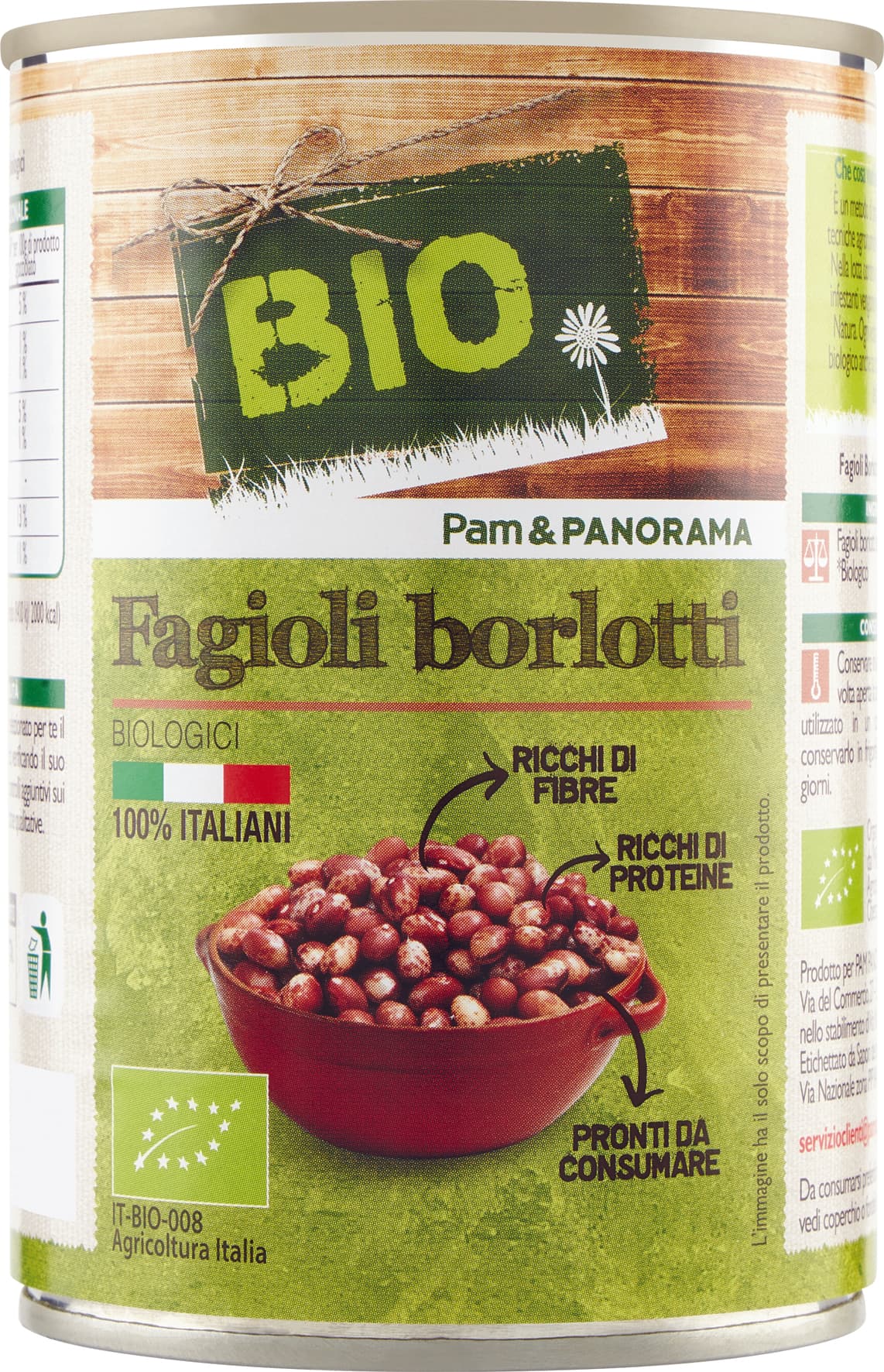 BIO Fagioli borlotti Biologici 400 g – immagine 1
