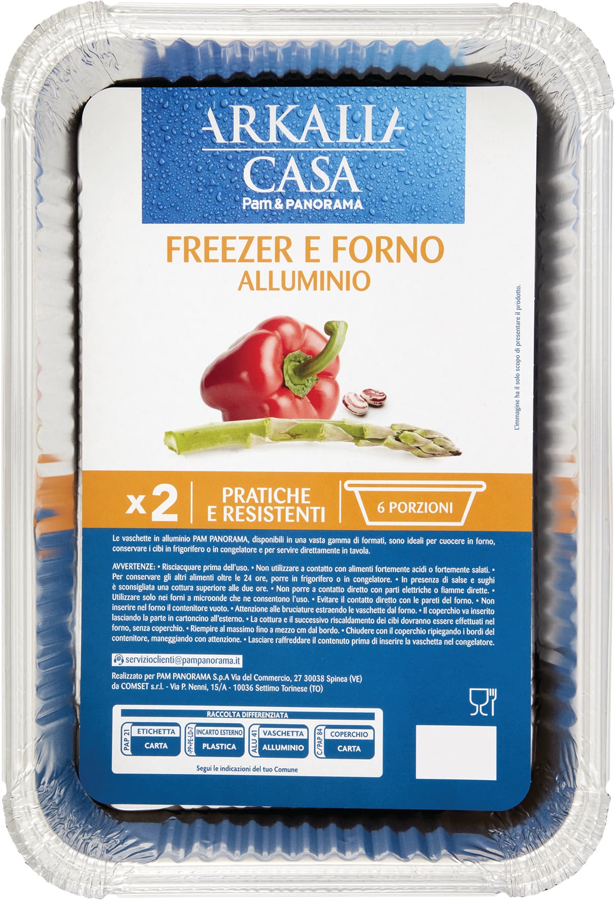 ARKALIA CASA Freezer e Forno Alluminio 6 Porzioni 2 pz – immagine 1
