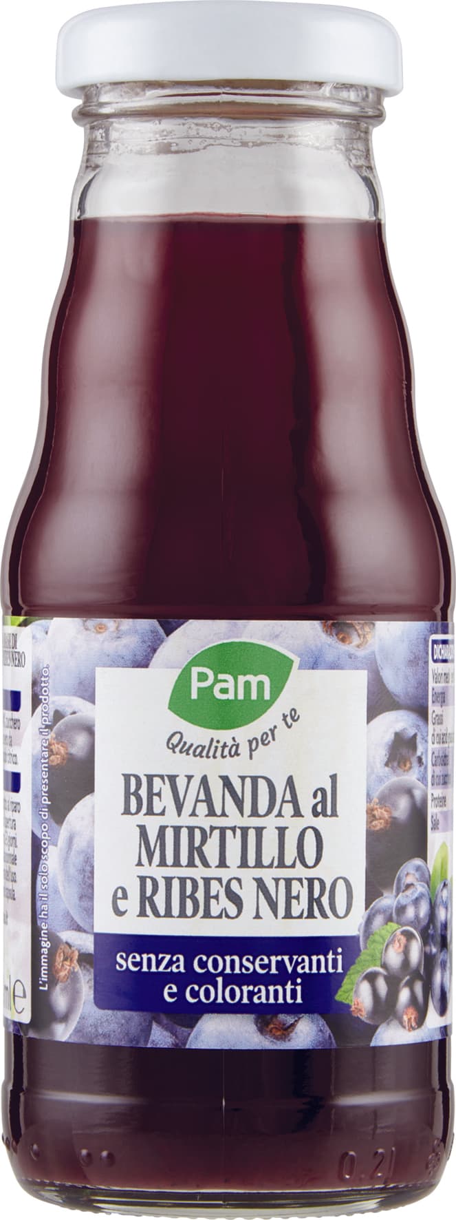 PAM Qualità per te Bevanda al Mirtillo e Ribes Nero 200 ml – immagine 1