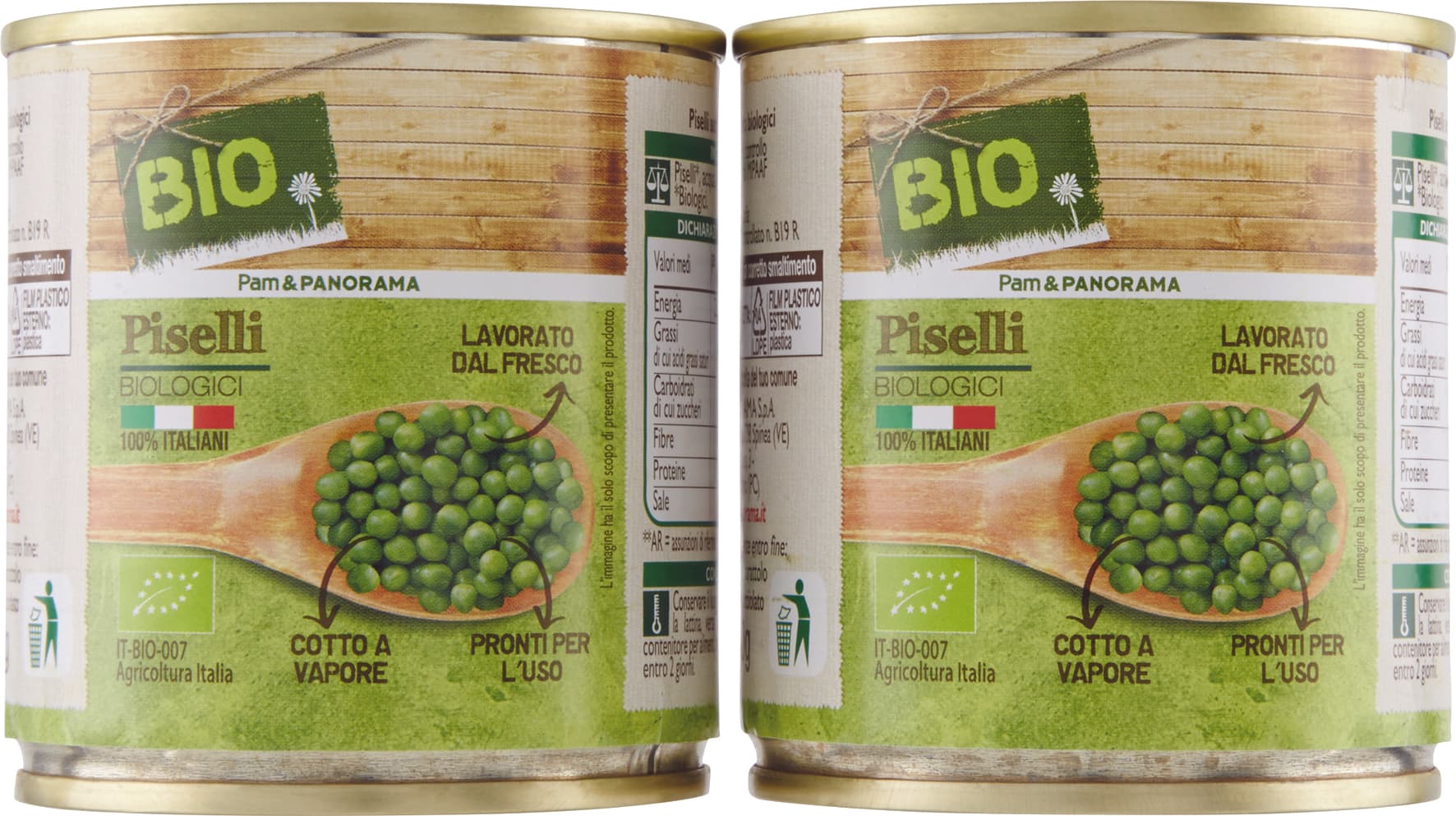 BIO Piselli Biologici 2 x 160 g – immagine 1