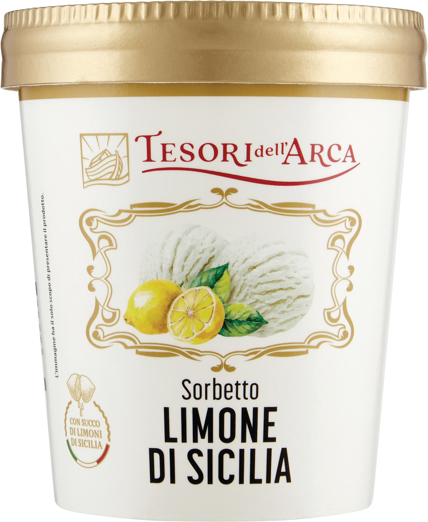 TESORI DELL'ARCA Sorbetto Limone di Sicilia 300 g – immagine 1