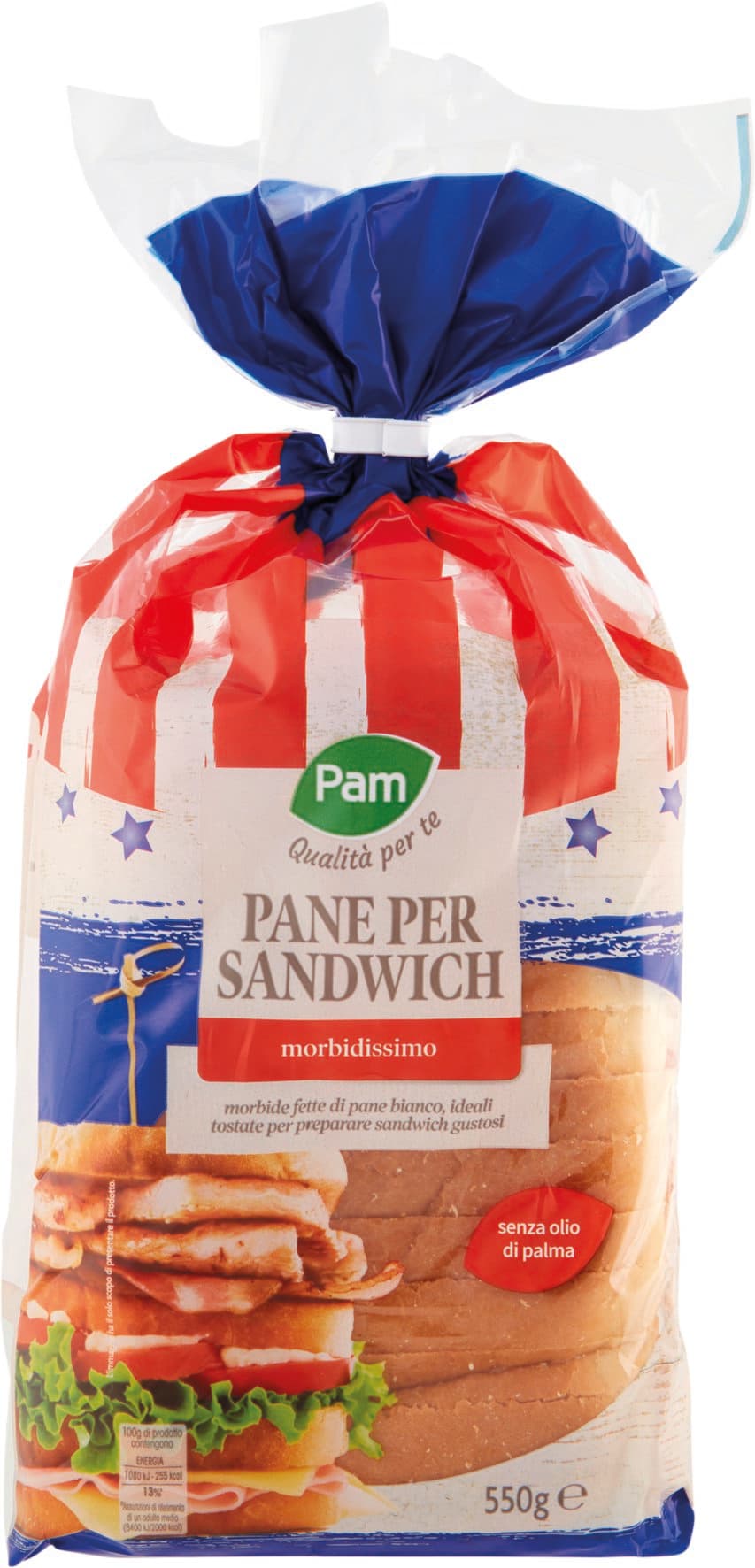 PAM Qualità per te Pane per Sandwich morbidissimo 550 g – immagine 1