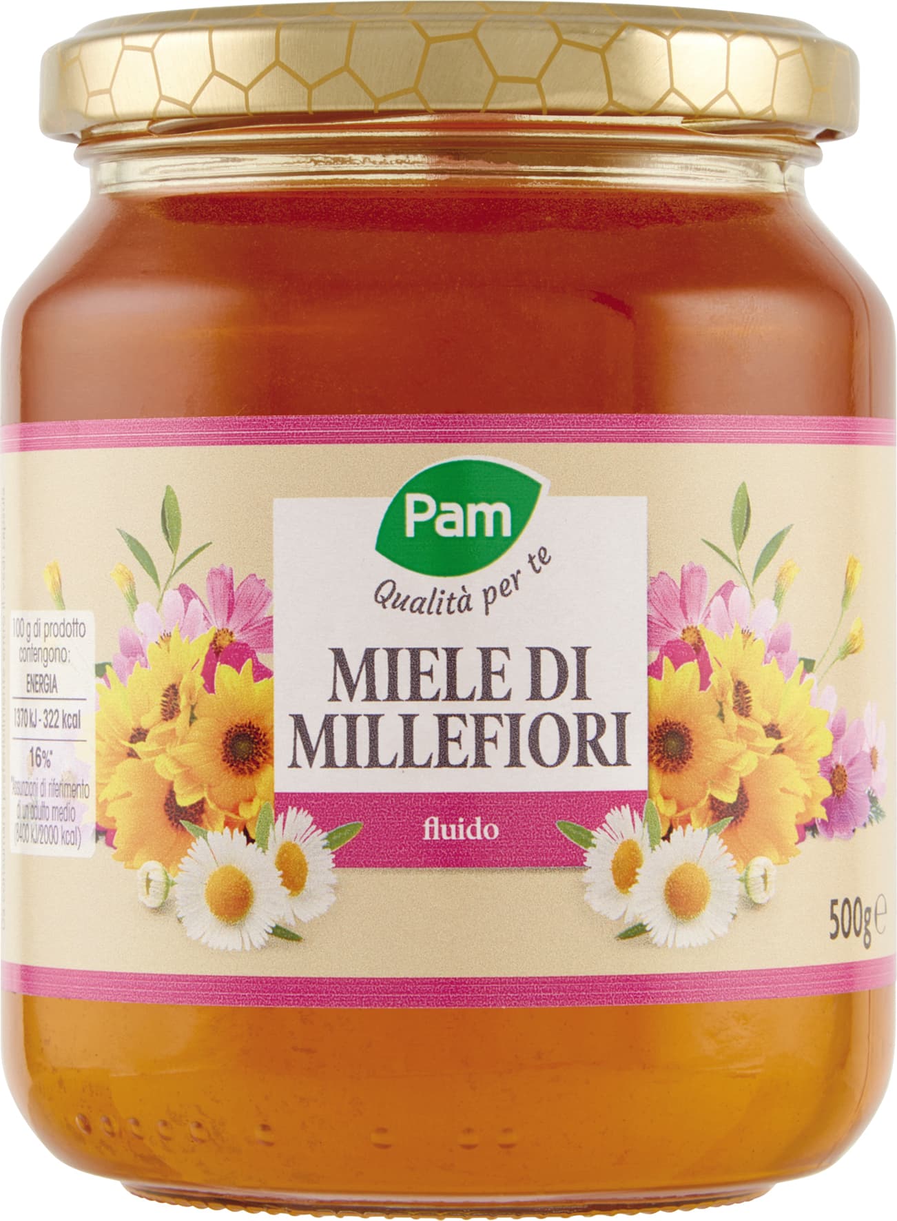 PAM Qualità per te Miele di Millefiori fluido 500 g – immagine 1