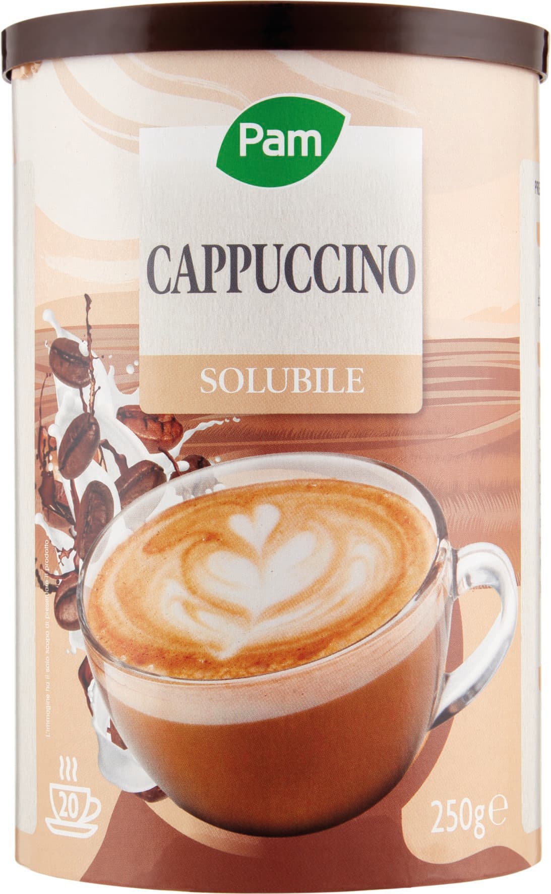PAM Qualità per te Cappuccino solubile 250 g – immagine 1