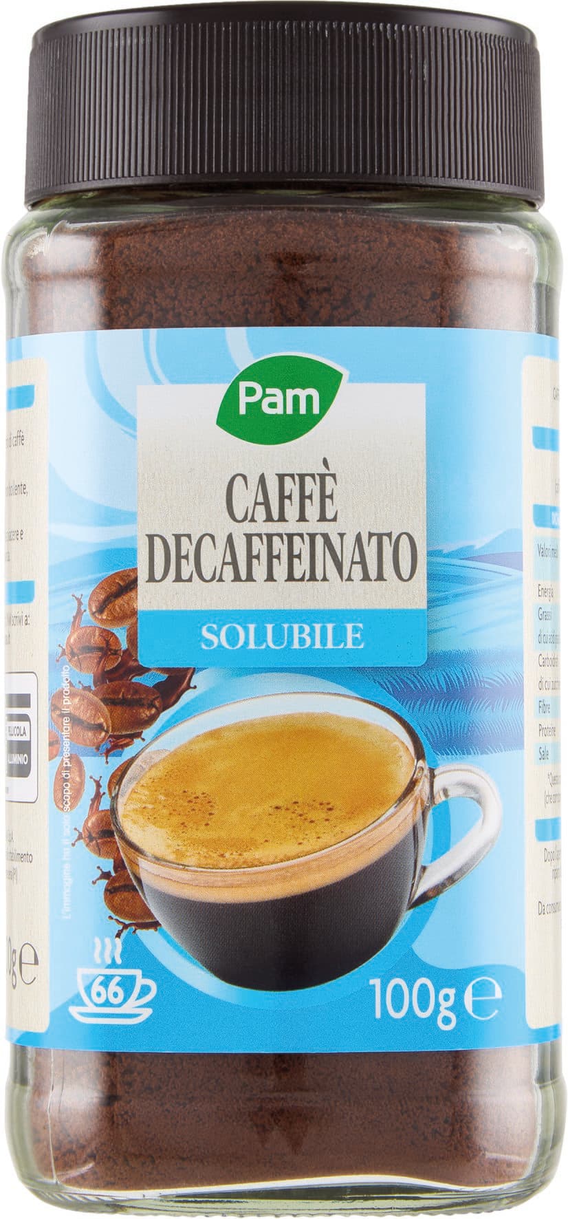 PAM Qualità per te Caffè Solubile decaffeinato 100 g – immagine 2