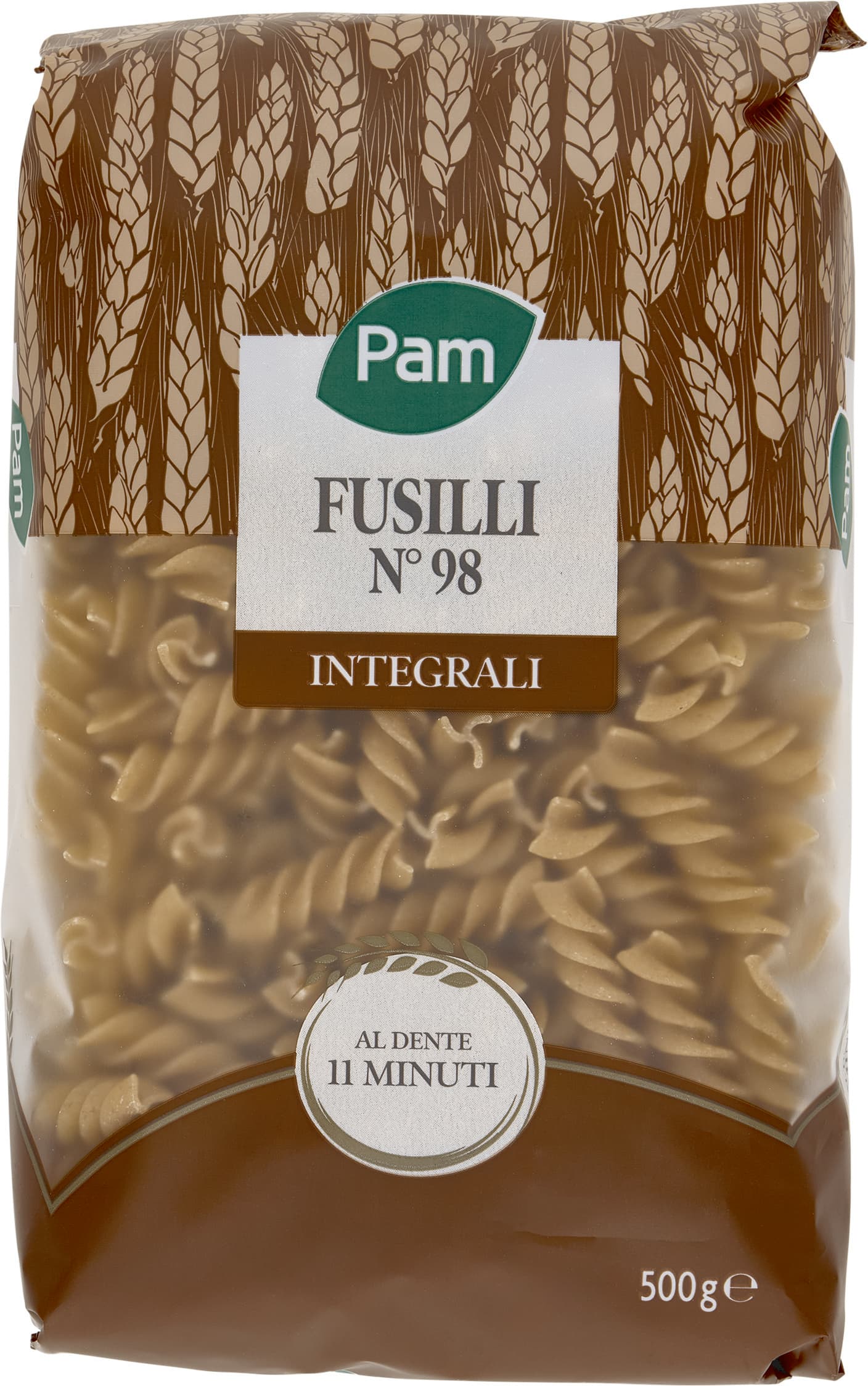 PAM Fusilli N° 98 Integrali 500 g – immagine 1
