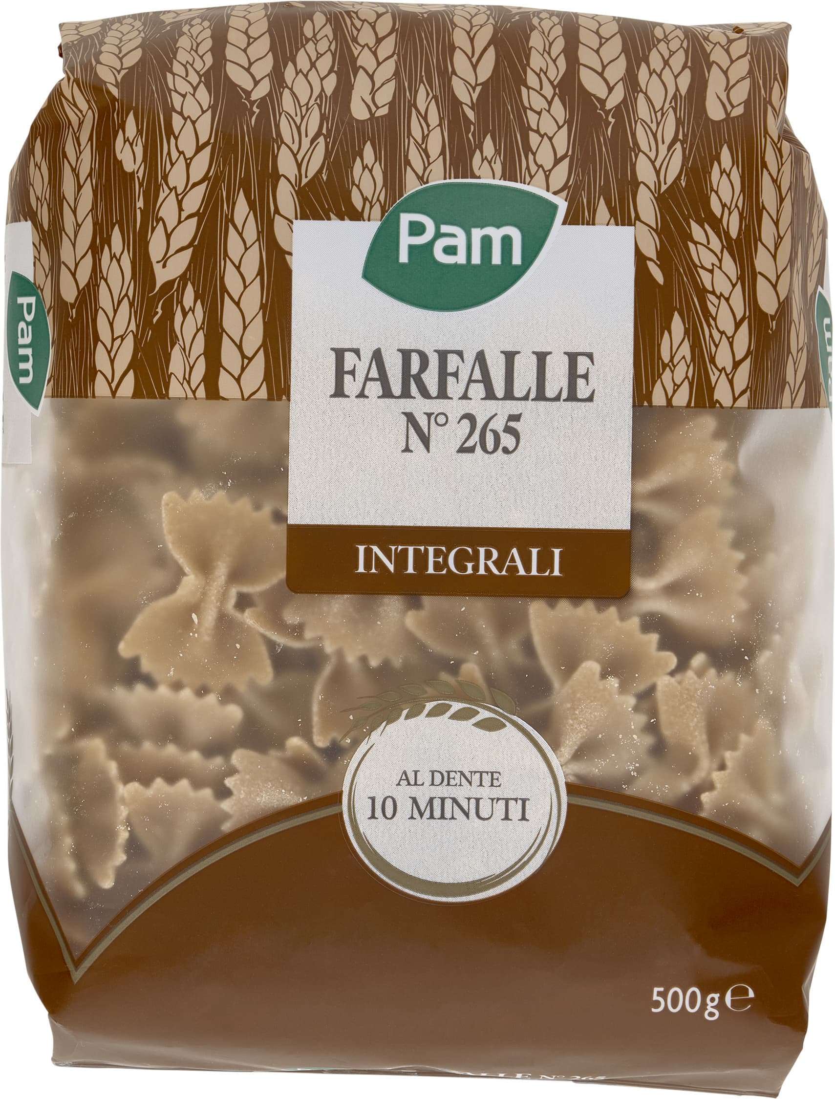 PAM Farfalle N° 265 Integrali 500 g – immagine 1