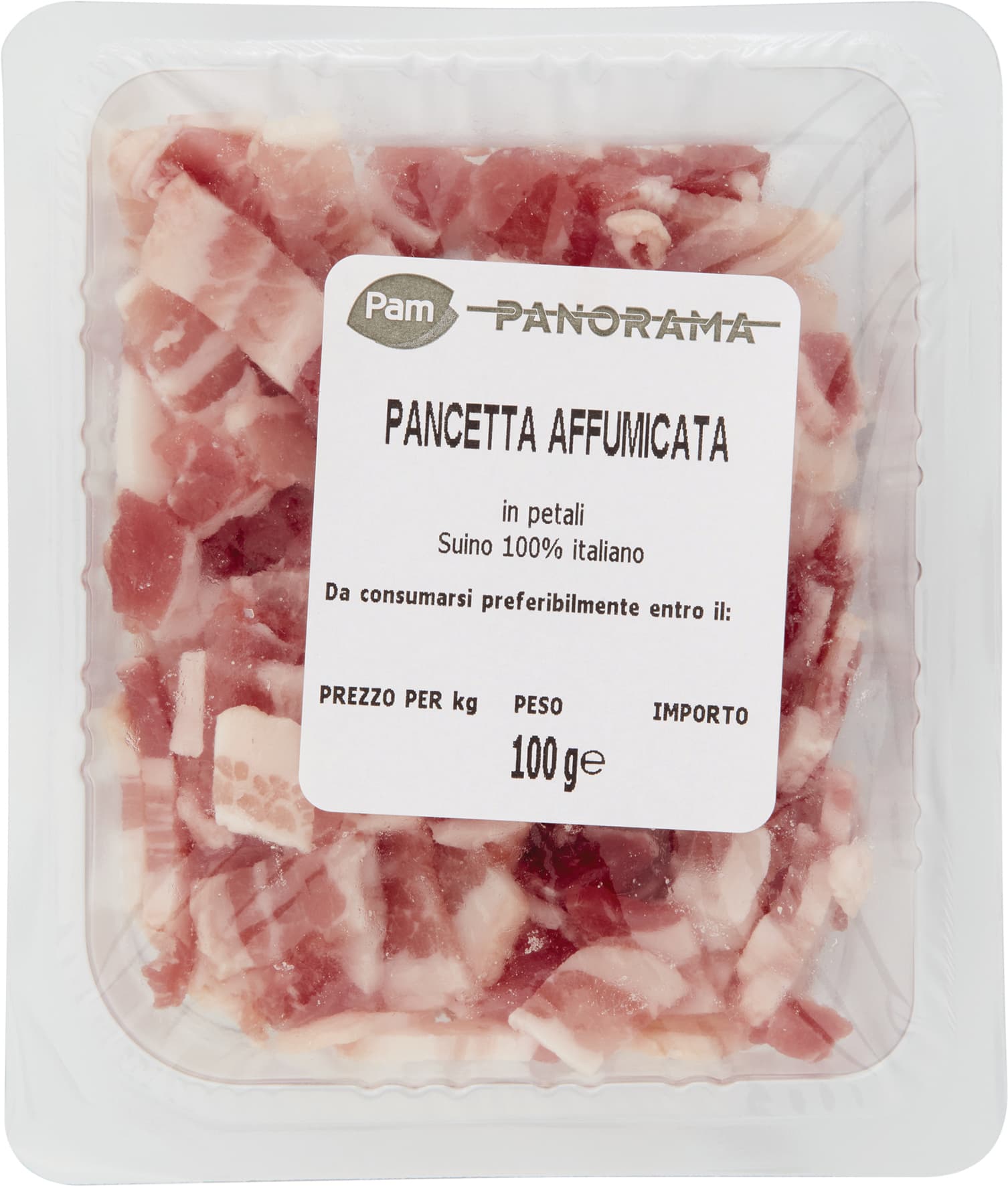 PAM PANORAMA Pancetta Affumicata in petali 100 gg – immagine 1