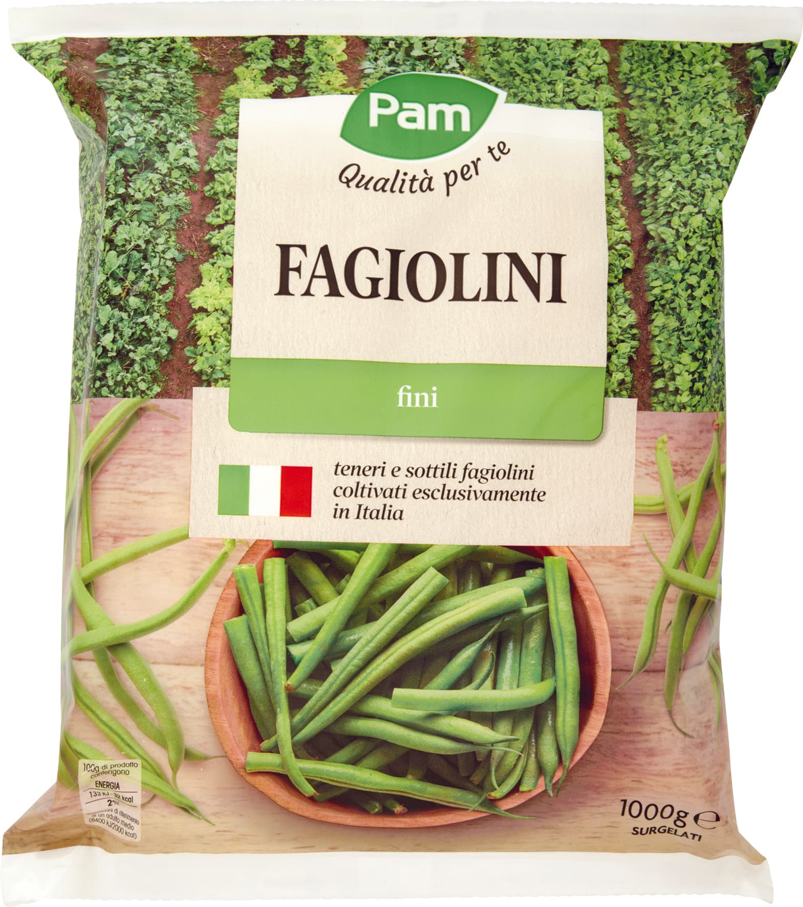 PAM PANORAMA Fagiolini Fini surgelati 1 kg – immagine 1