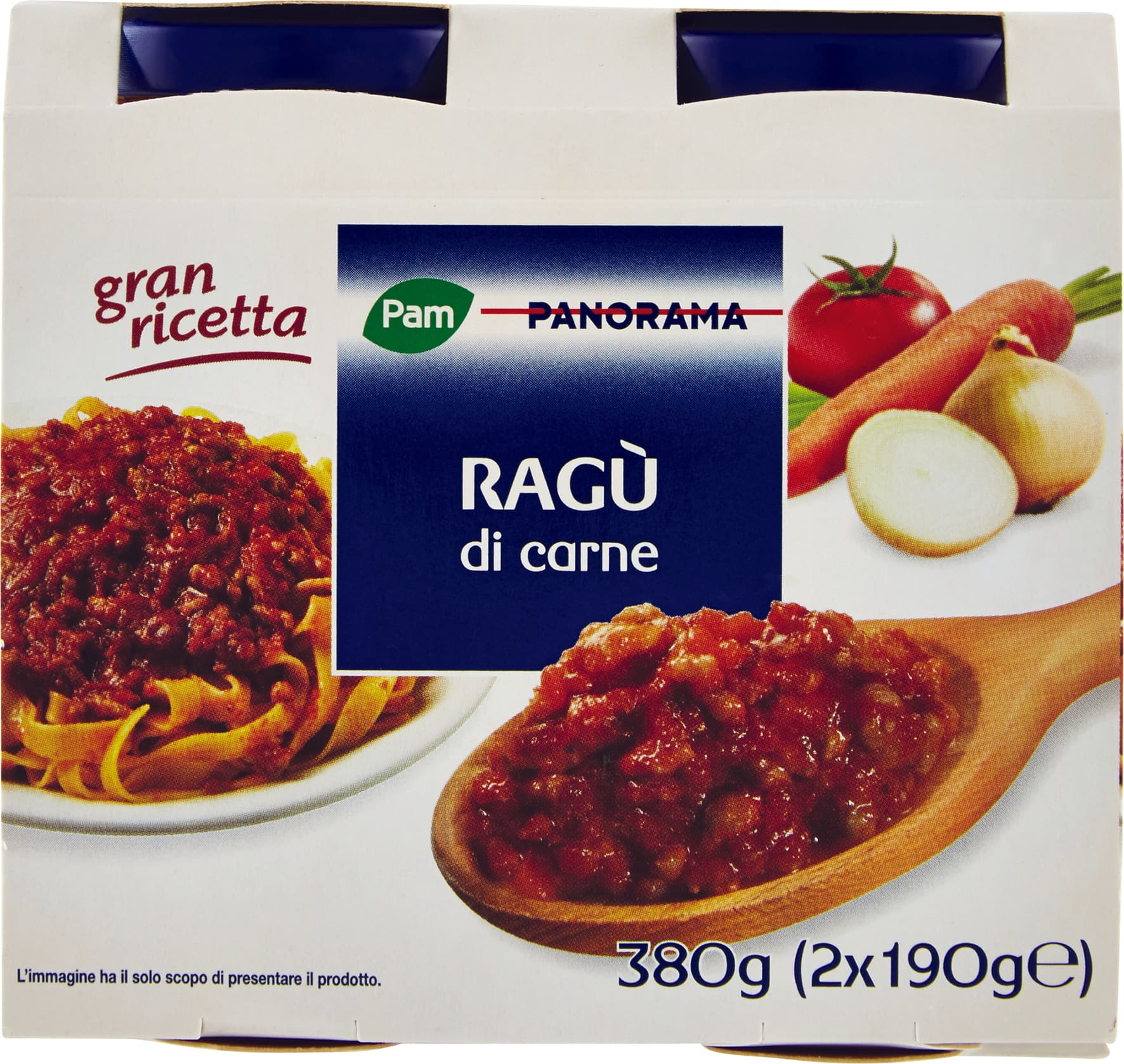 PAM PANORAMA Ragù di carne 380g (190g x 2) – immagine 1