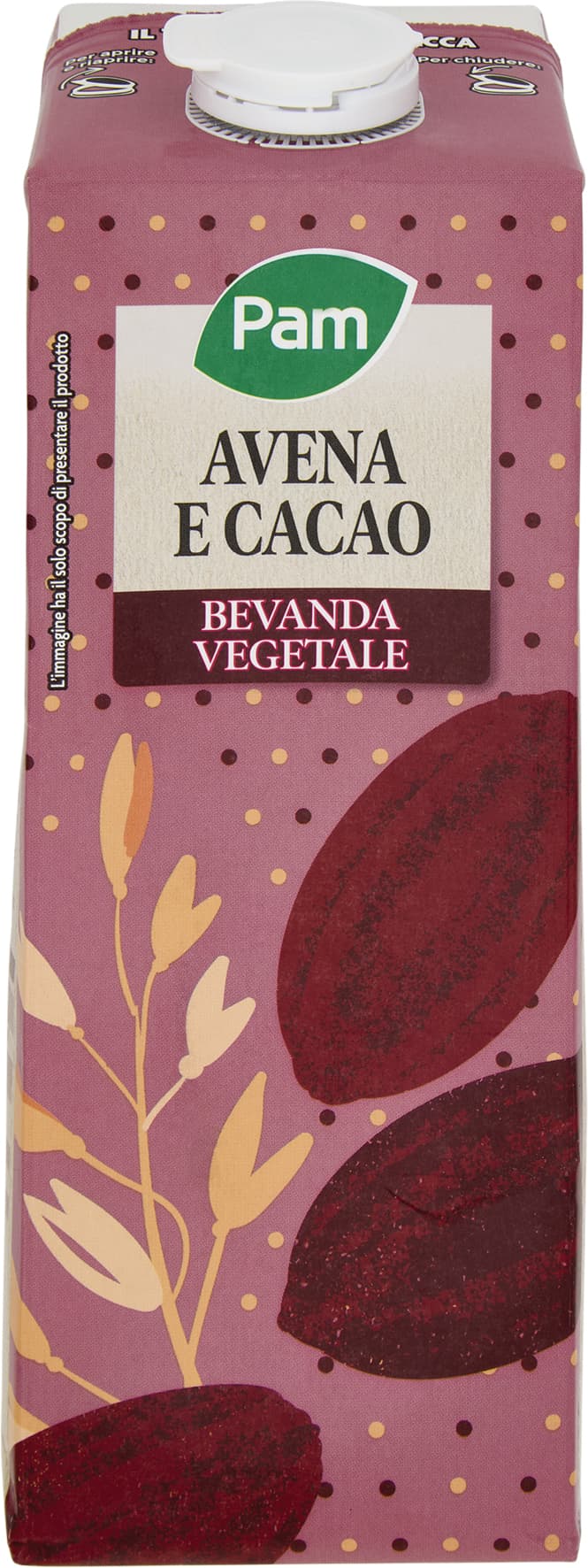 PAM Avena e Cacao Bevanda Vegetale 1 L – immagine 1