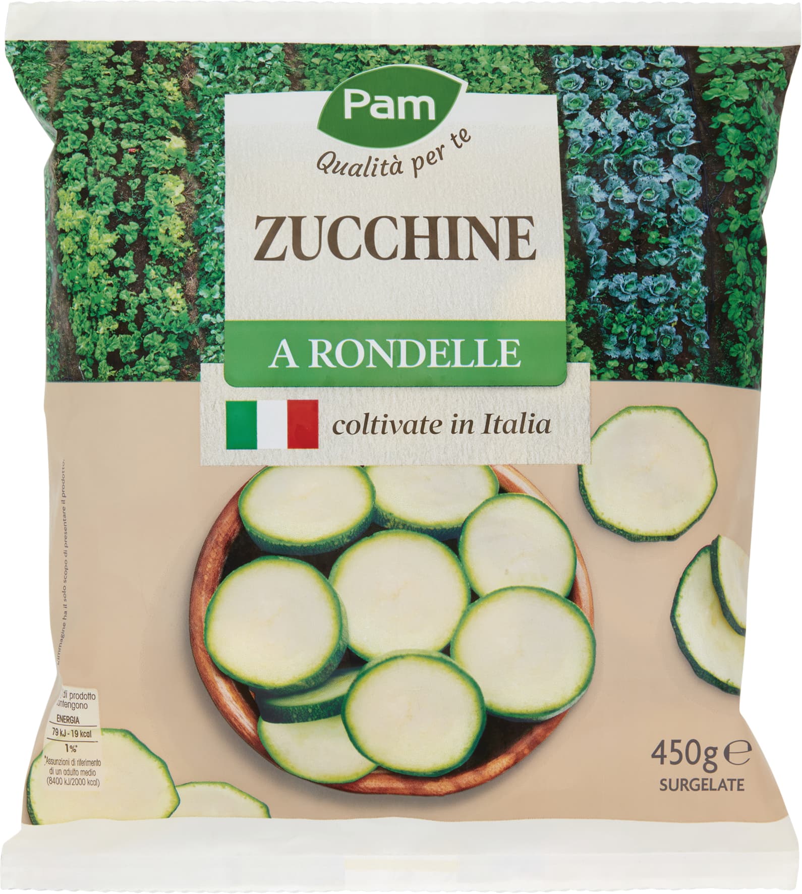 PAM PANORAMA Zucchine a Disco surgelate 450 g – immagine 1
