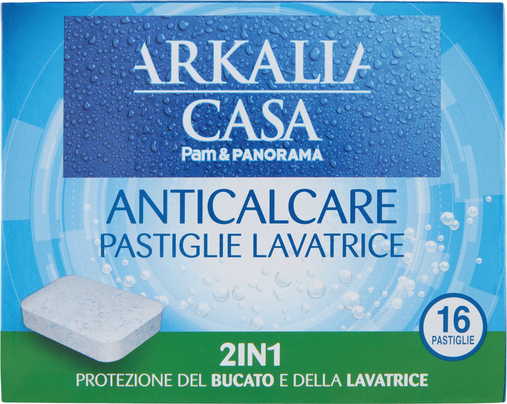 PAM PANORAMA Anticalcare Lavatrice pastiglie 16 x 12 g – immagine 1