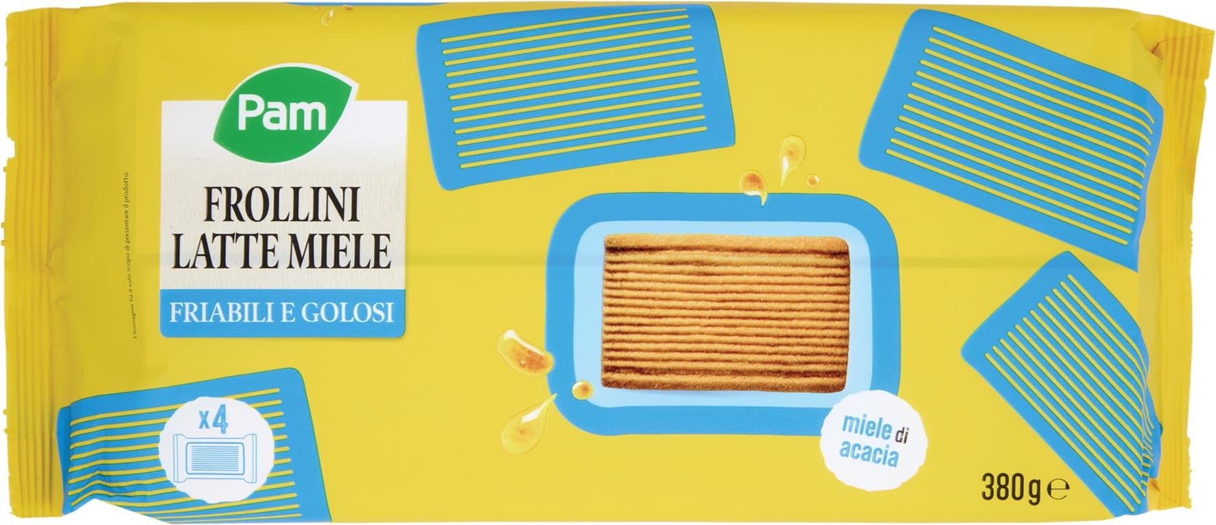 PAM Frollini Latte Miele 380 g – immagine 1