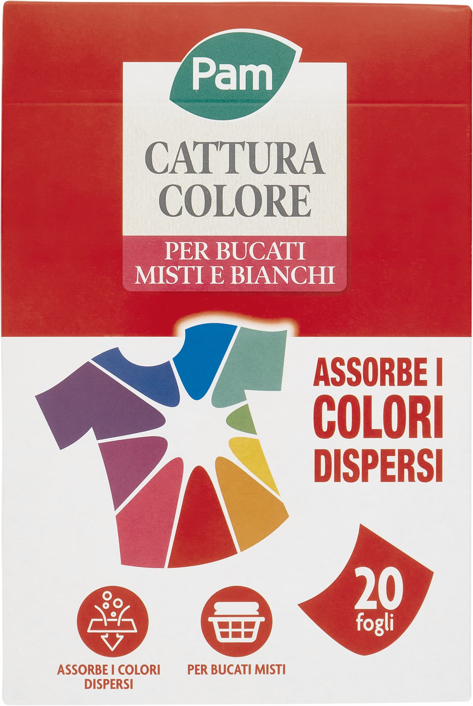 PAM Cattura Colore per Bucati Misti e Bianchi 20 pz – immagine 1