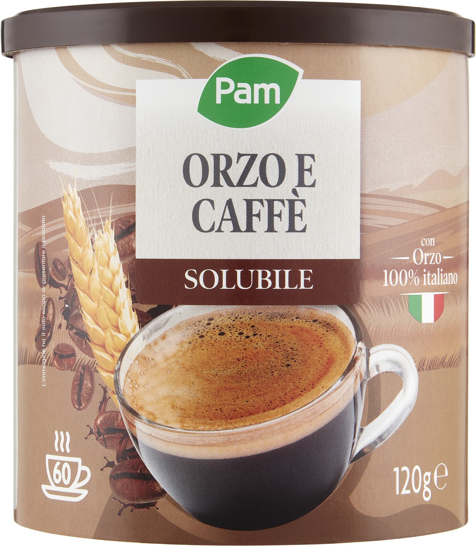PAM Qualità per te Orzo e Caffè solubile 120 g – immagine 1