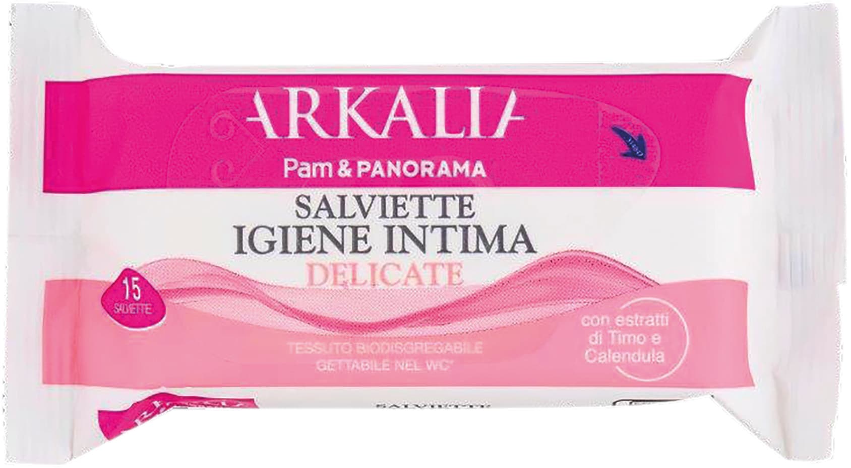 ARKALIA Salviette Igiene Intima Delicate con estratti di Timo e Calendula 15 pz – immagine 1
