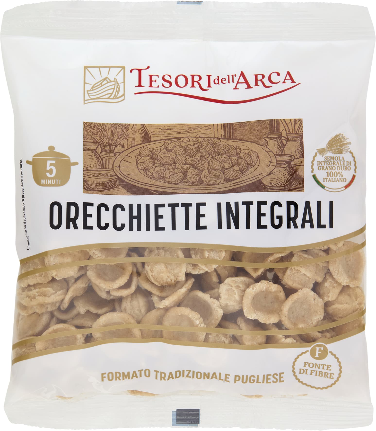 TESORI DELL'ARCA Orecchiette Integrali 250 g – immagine 1
