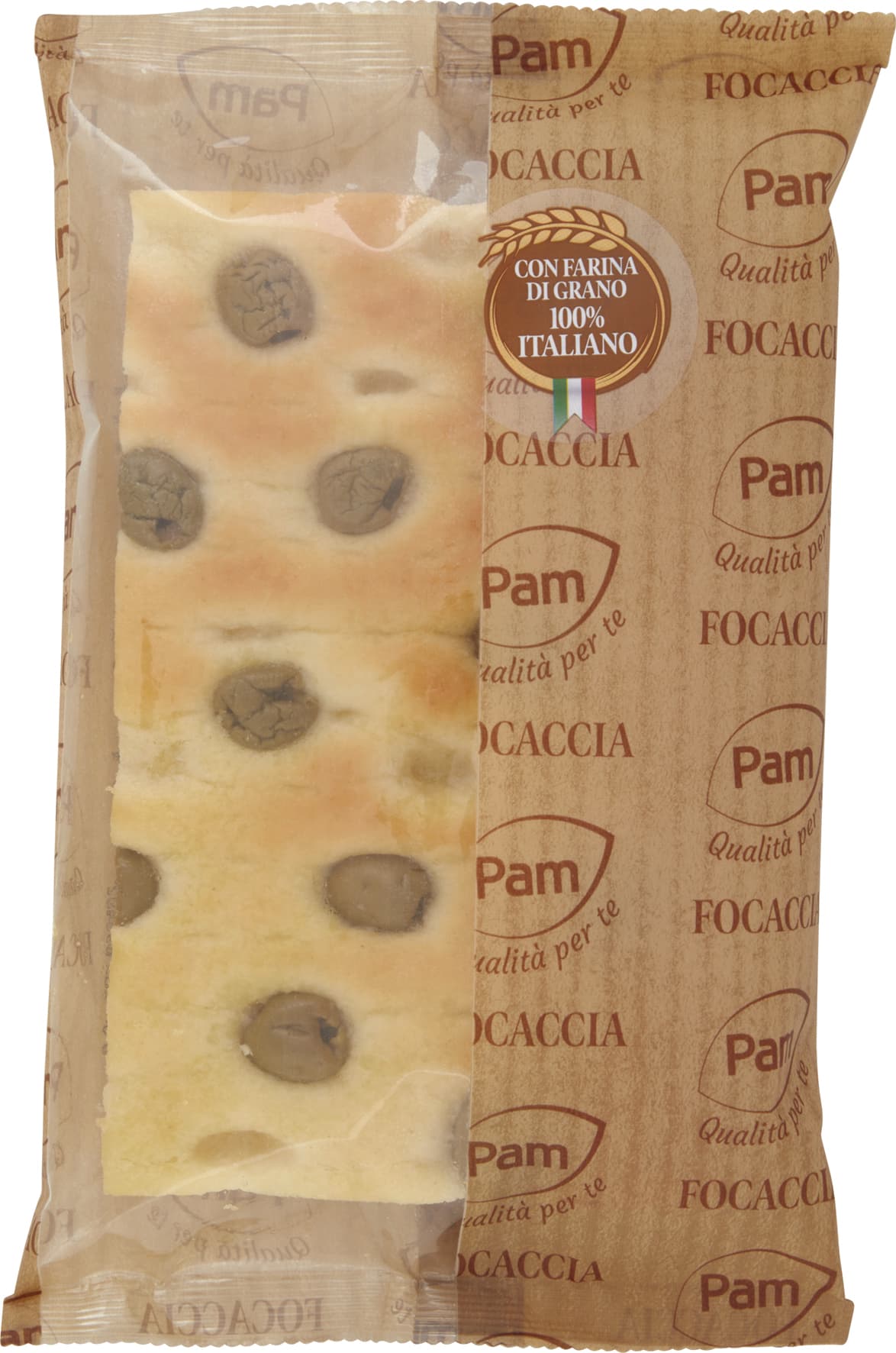 PAM Qualità per te Focaccia con Olive Verdi 170 g – immagine 1