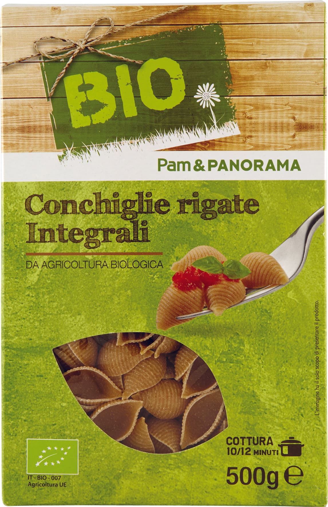 BIO Conchiglie rigate Integrali 500 g – immagine 1