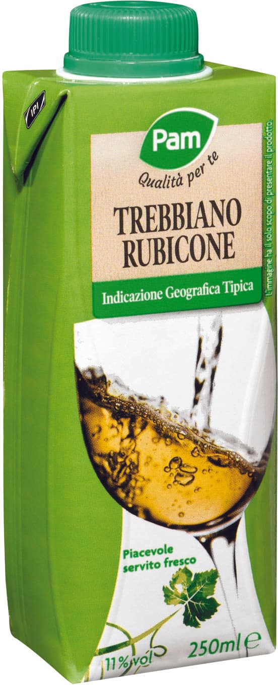 Trebbiano rubicone IGT PAM Qualità per te 250 ml – immagine 1
