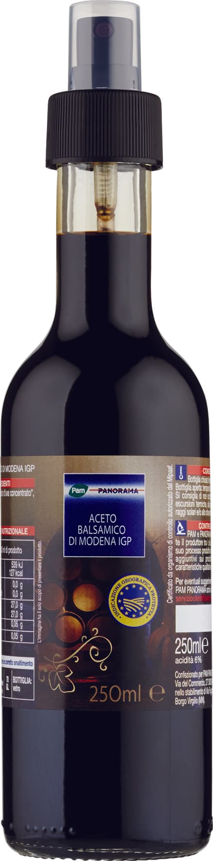 PAM PANORAMA Aceto Balsamico di Modena IGP 250 ml – immagine 1