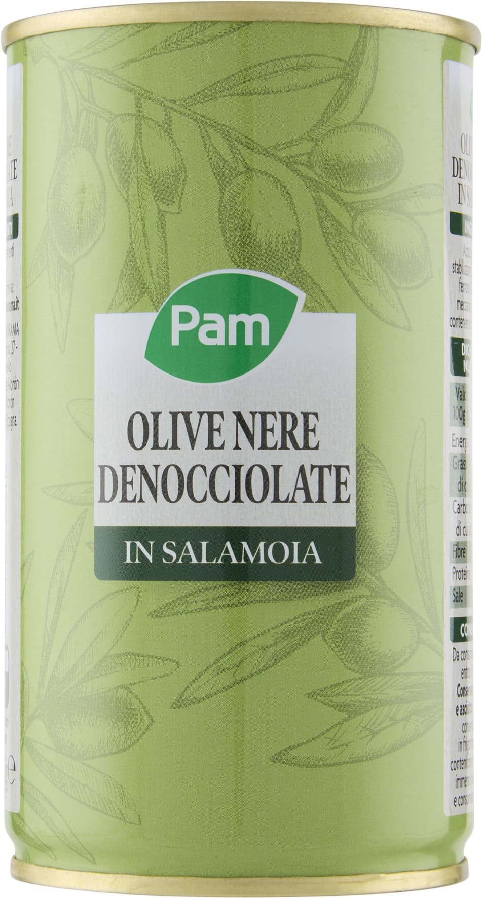 PAM Olive Nere Denocciolate in Salamoia 350 g – immagine 1