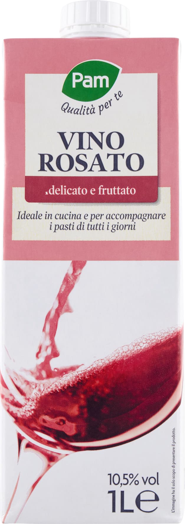 PAM Qualità per te Vino Rosato 1 L – immagine 1