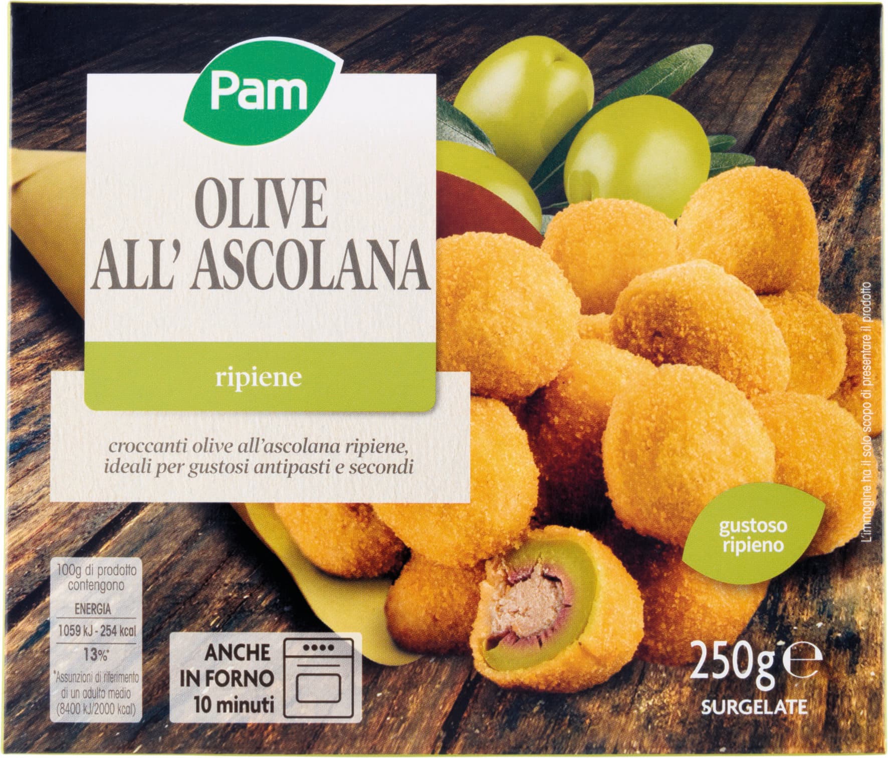 PAM PANORAMA Olive all'Ascolana surgelate 250 g – immagine 1