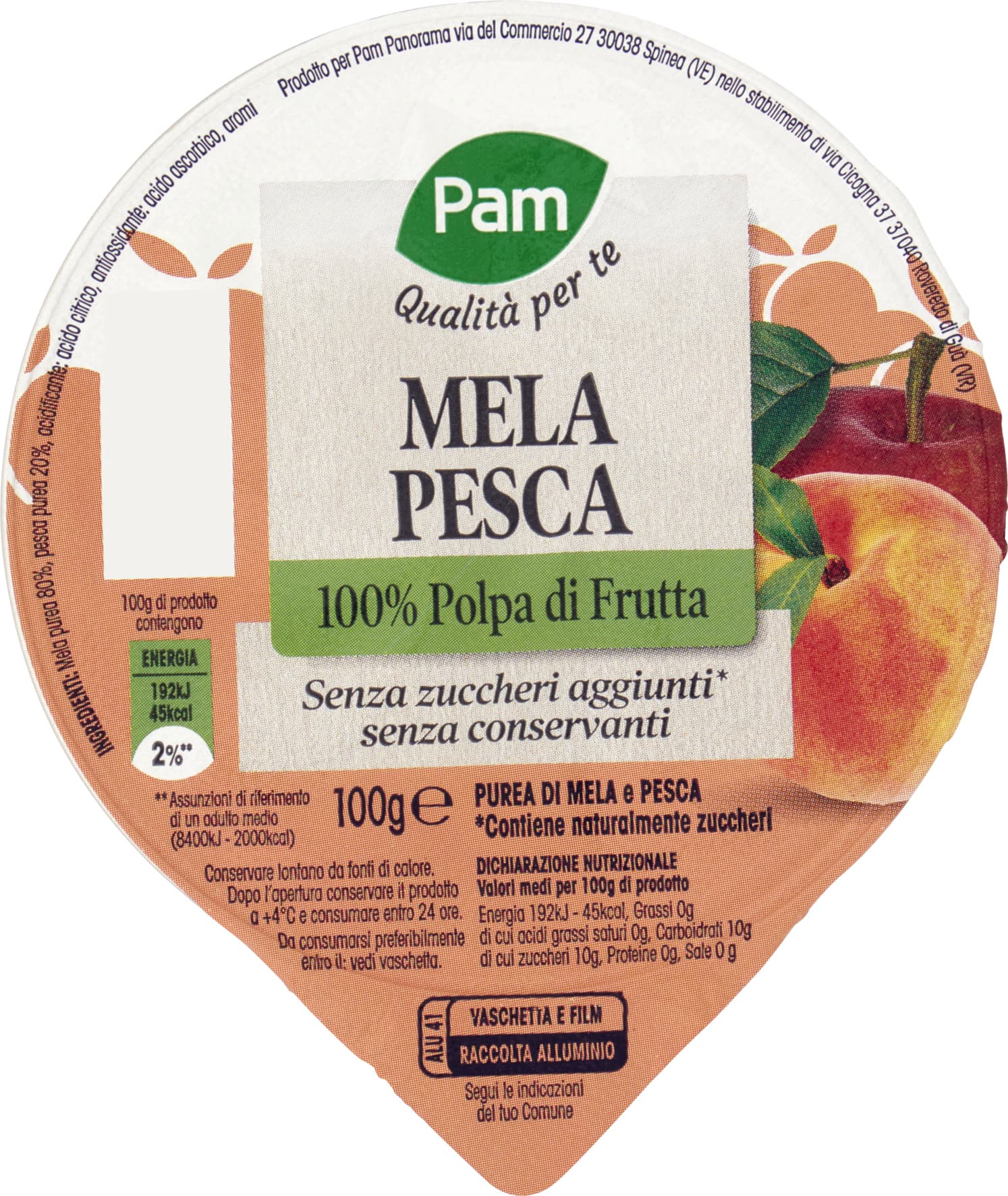 PAM Qualità per te Mela Pesca 100 g – immagine 1