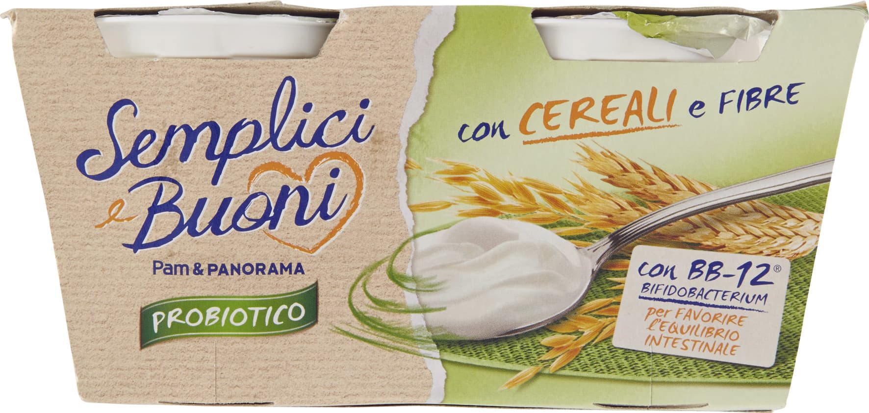 SEMPLICI E BUONI Probiotico con Cereali e Fibre 250g (2x125g) – immagine 1