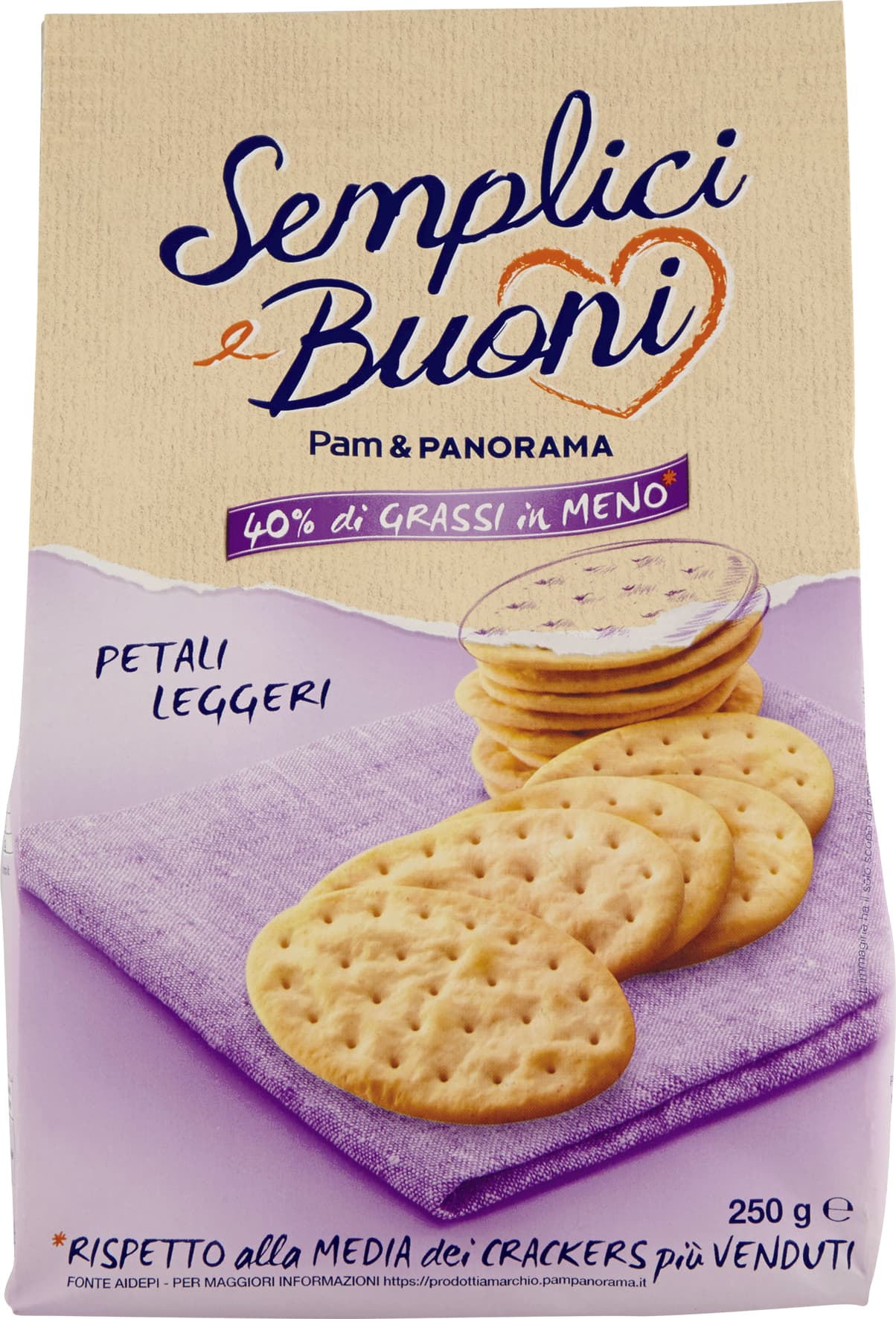 SEMPLICI E BUONI 40% di Grassi in Meno Petali Leggeri 250 g – immagine 1