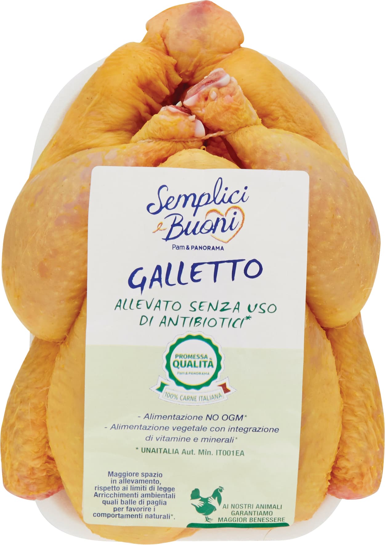 SEMPLICI E BUONI Senza Antibiotici Galletto Busto – immagine 1