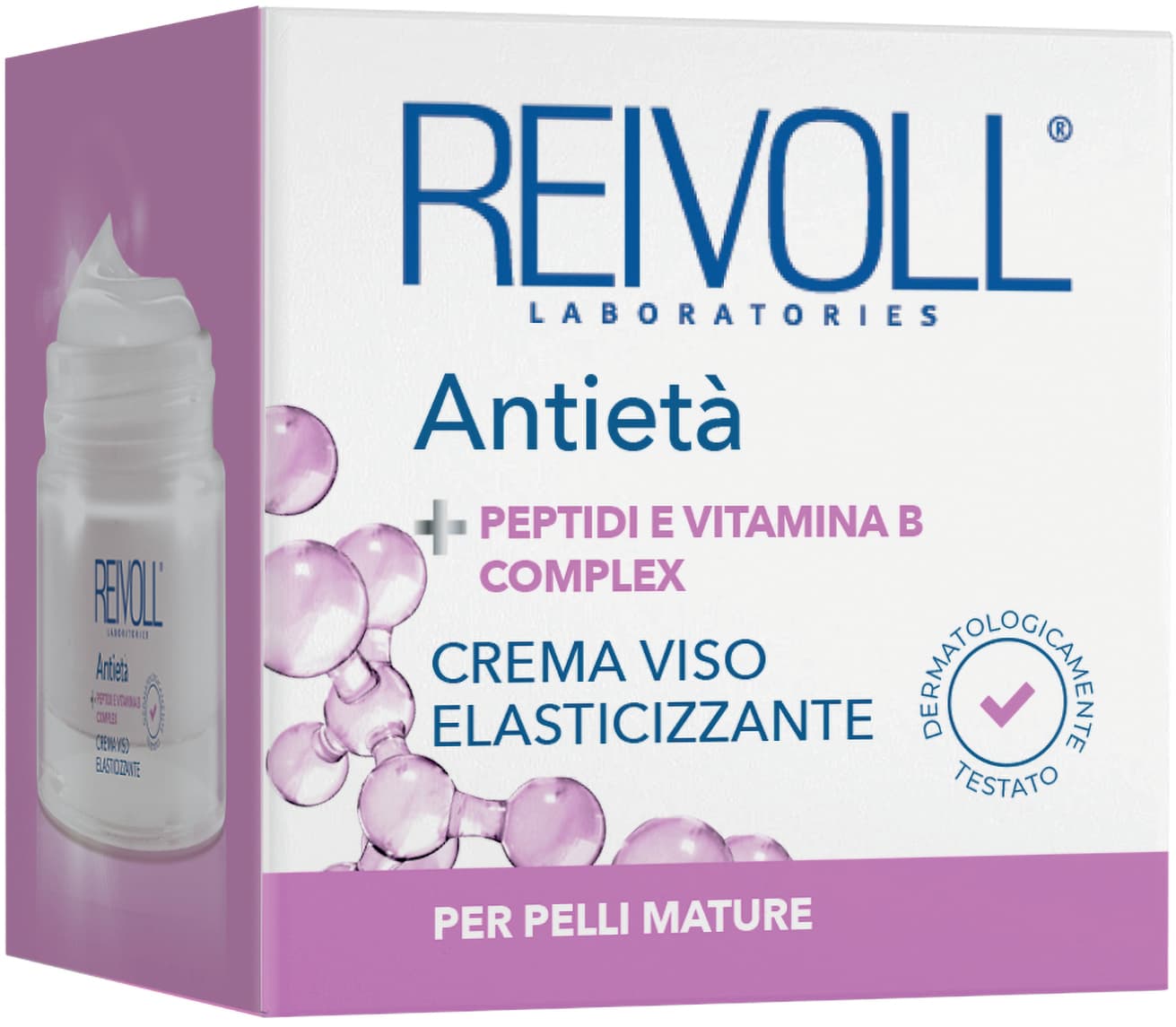 Crema viso antieta' peptidi e vitamina b complex reivoll 50ml – immagine 1