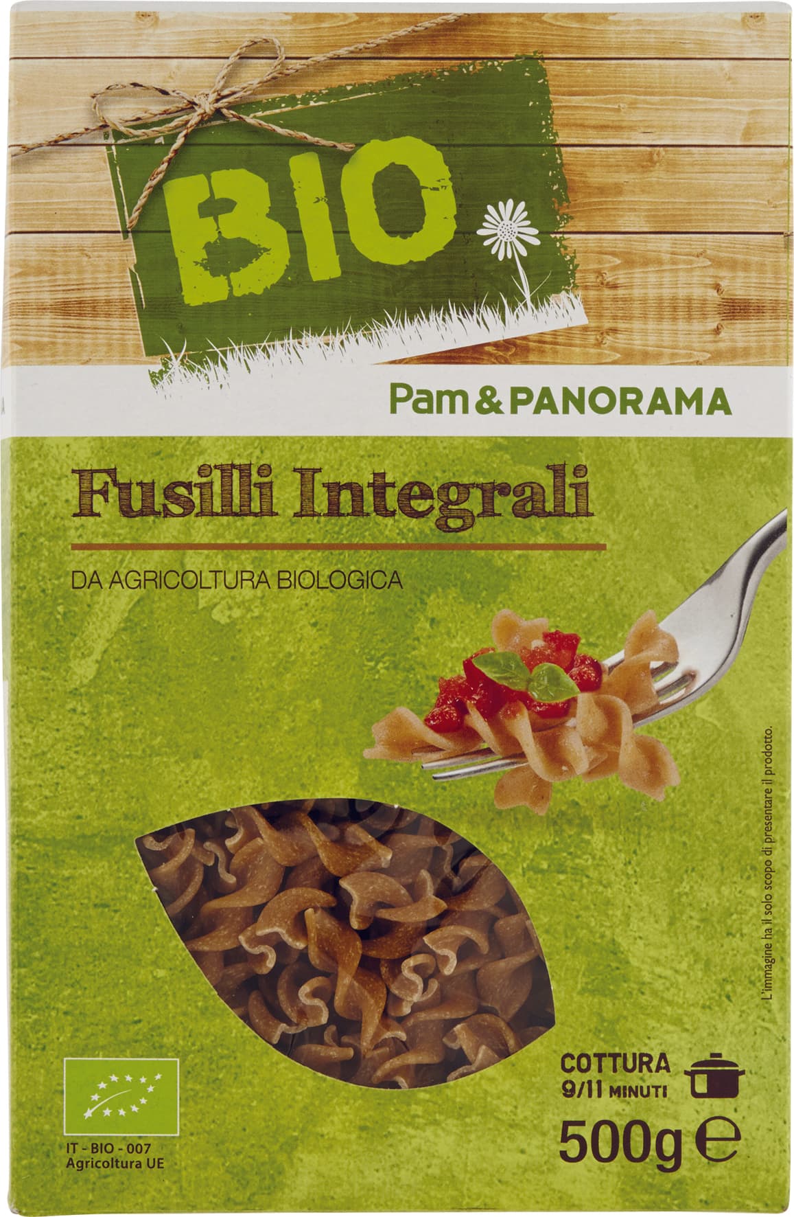 BIO Fusilli Integrali 500 g – immagine 1
