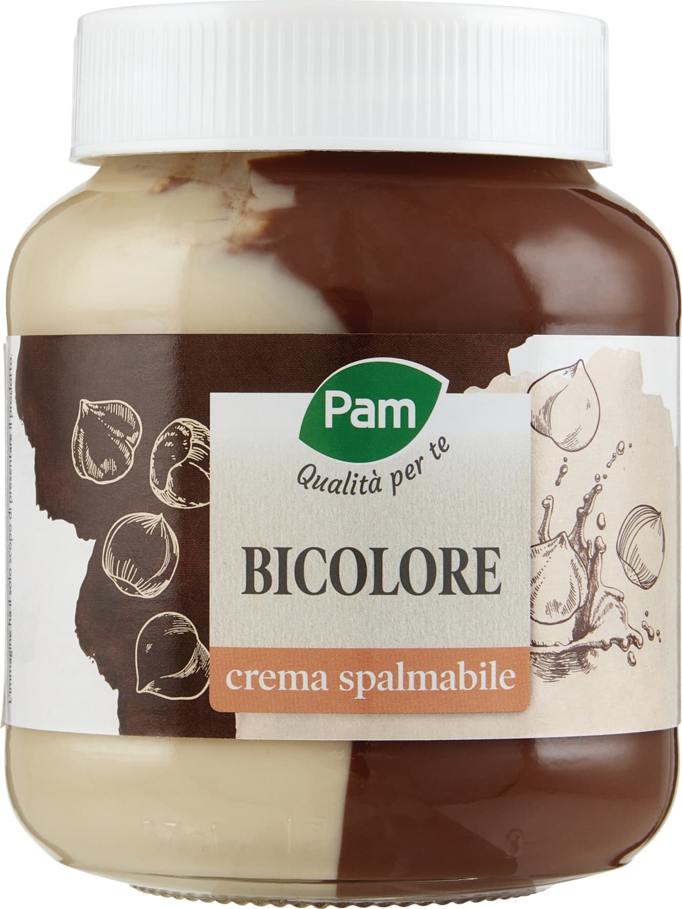 PAM Qualità per te Bicolore crema spalmabile 400 g – immagine 1