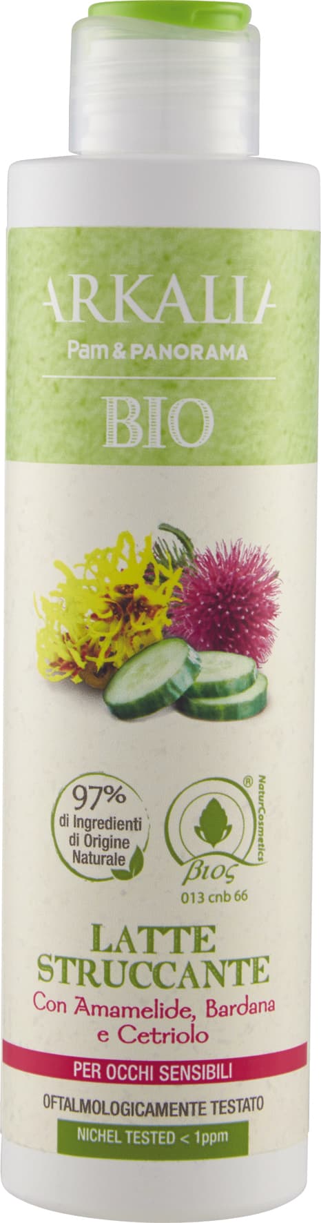 ARKALIA BIO Latte Struccante con Amamelide, Bardana e Cetriolo 200 ml – immagine 1