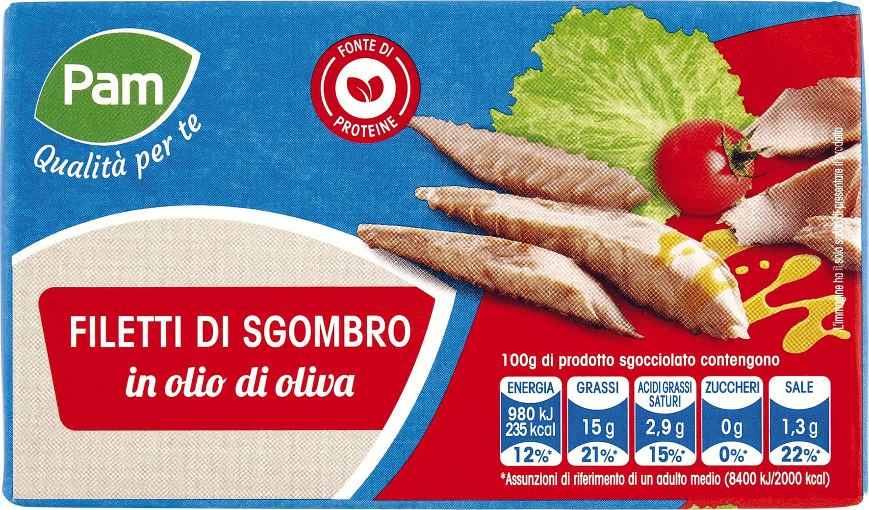 PAM PANORAMA Filetti di Sgombro 125 g – immagine 1