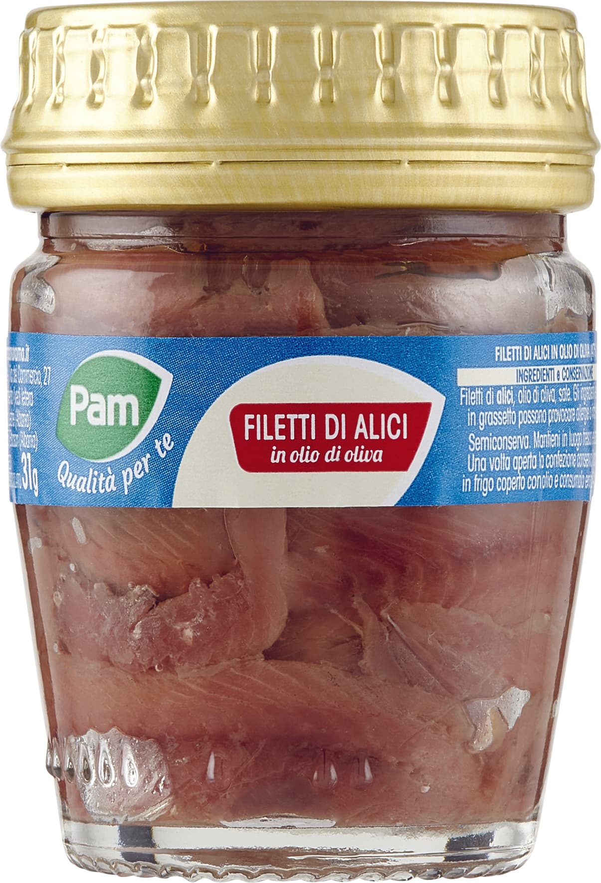 PAM PANORAMA Filetti di Alici in olio d'oliva 58 g – immagine 1