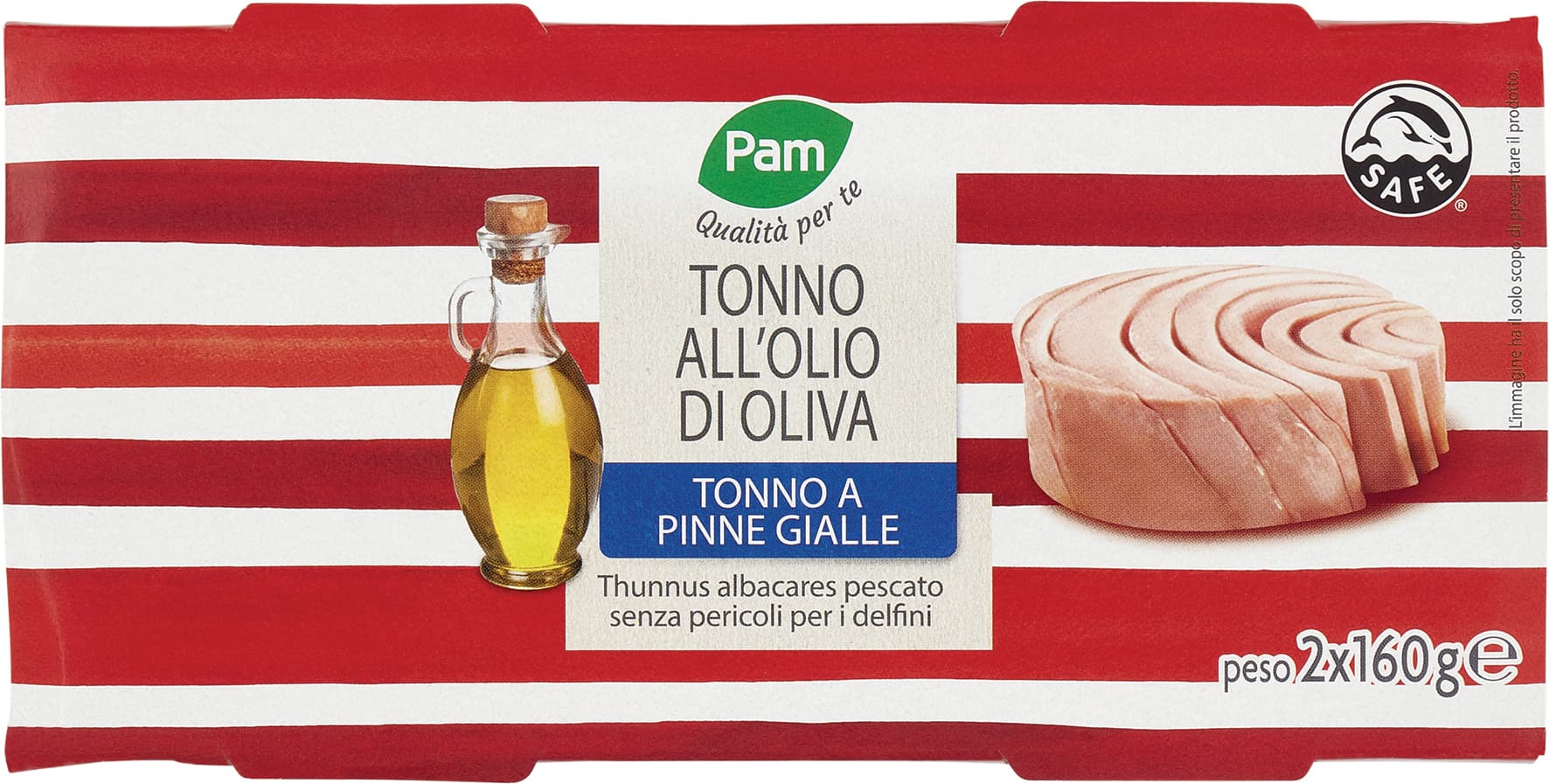 PAM Qualità per te Tonno all'Olio di Oliva 2 x 160 g – immagine 1