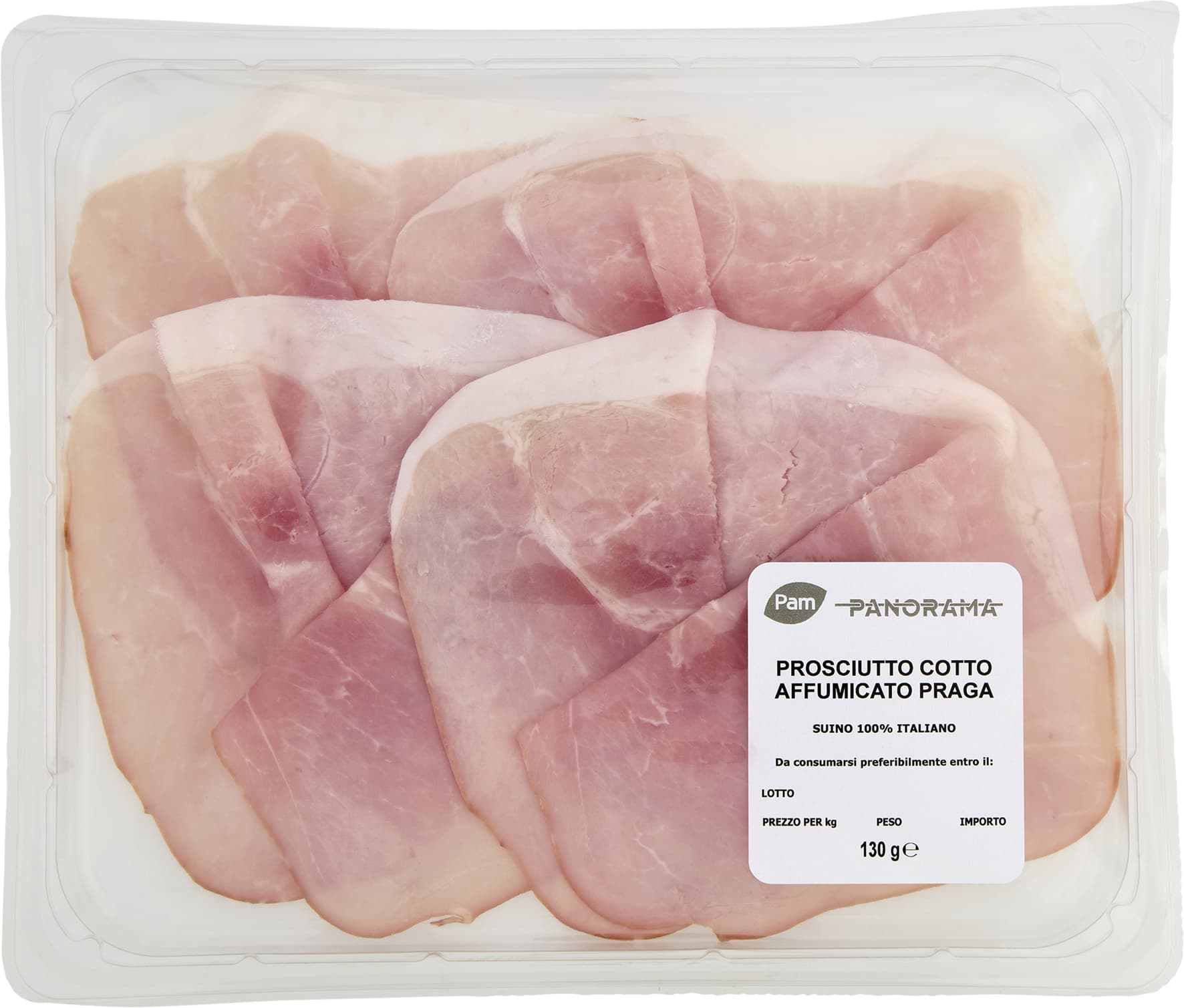PAM PANORAMA Prosciutto Cotto Affumicato Praga 130 g – immagine 1