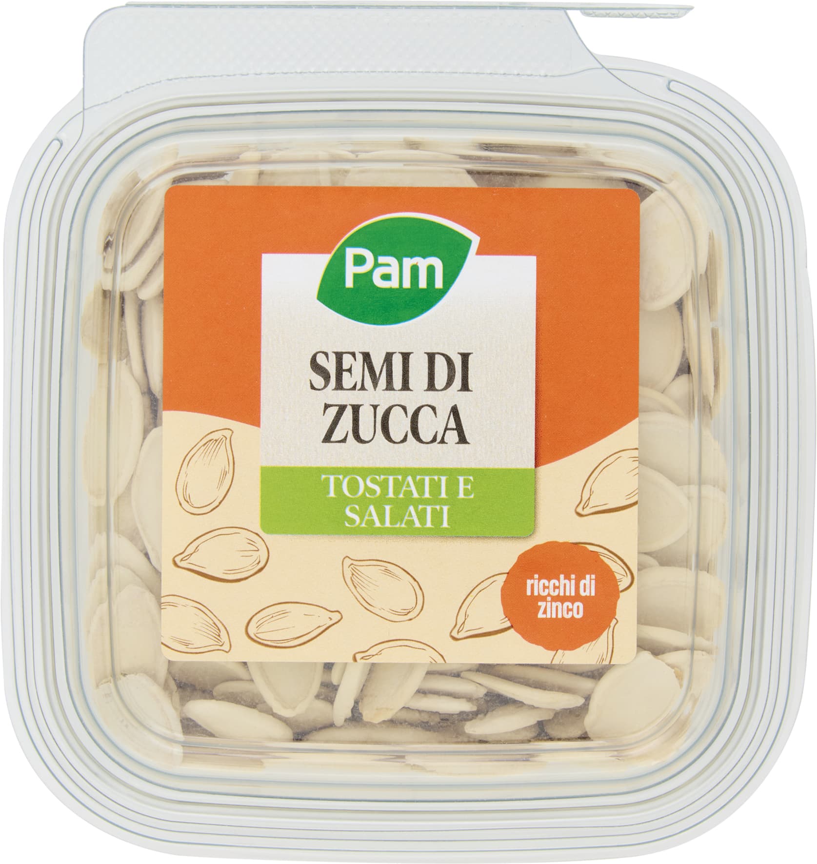 PAM Semi di Zucca Tostati e Salati 120 g – immagine 1