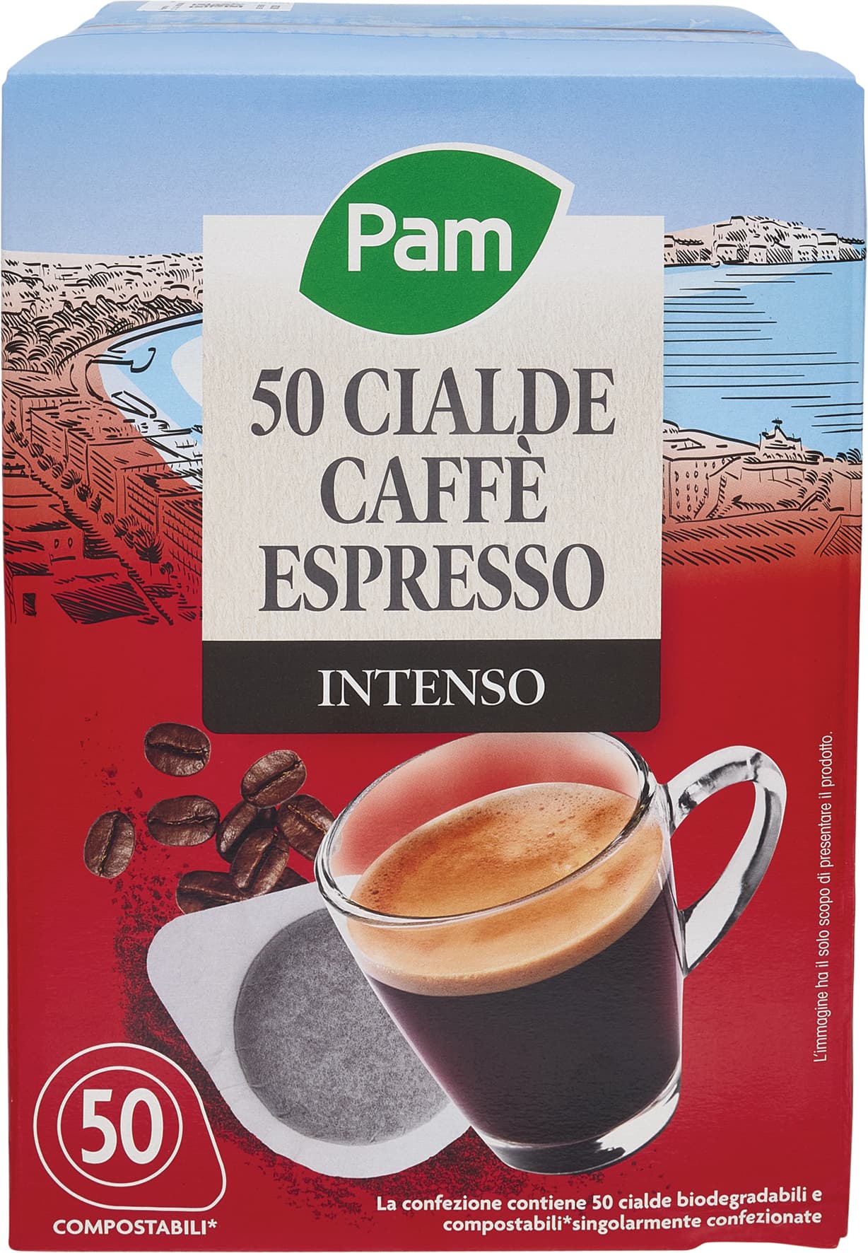PAM 50 Cialde Caffè Espresso Intenso 50 x 7,2 g – immagine 1
